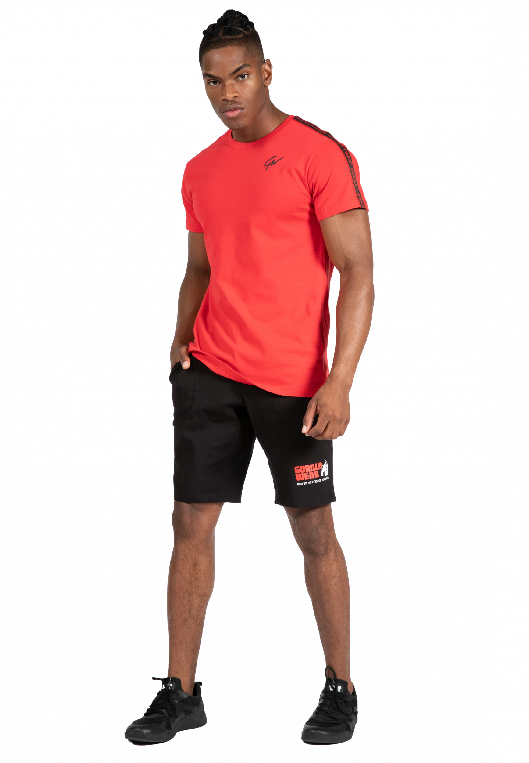 Chester T-shirt Gorilla Wear - Rouge/Noir, vue 3