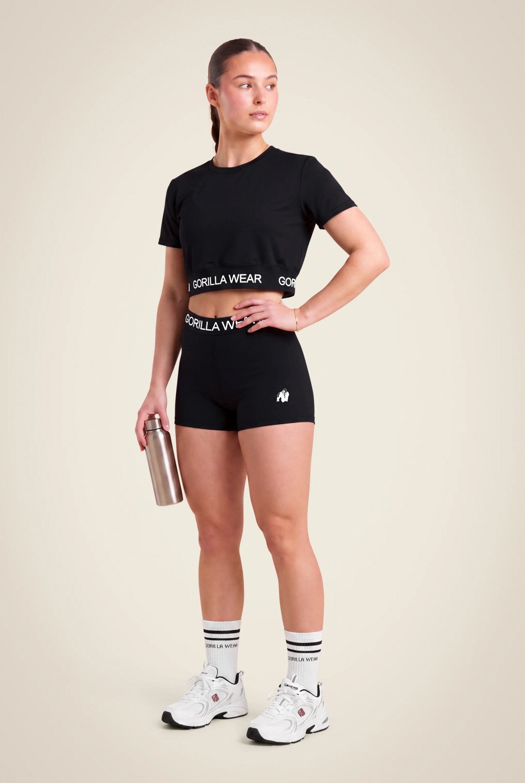 Colby Cropped T-shirt Gorilla Wear - Noir, photo 3