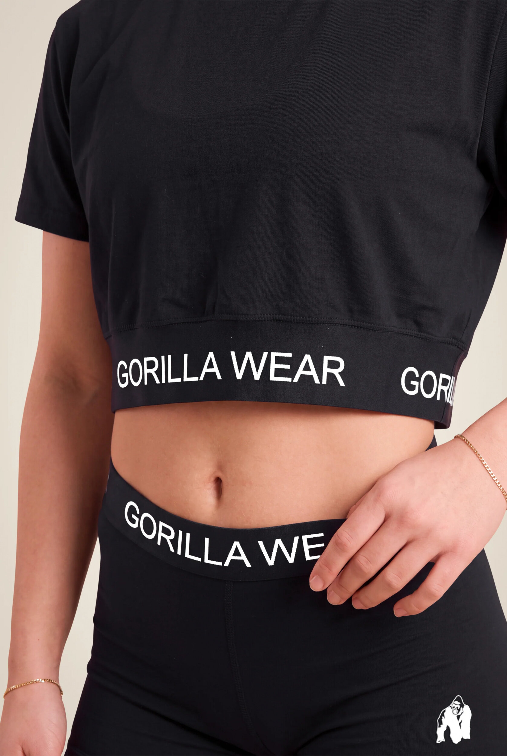 Colby Cropped T-shirt Gorilla Wear - Noir, photo 4