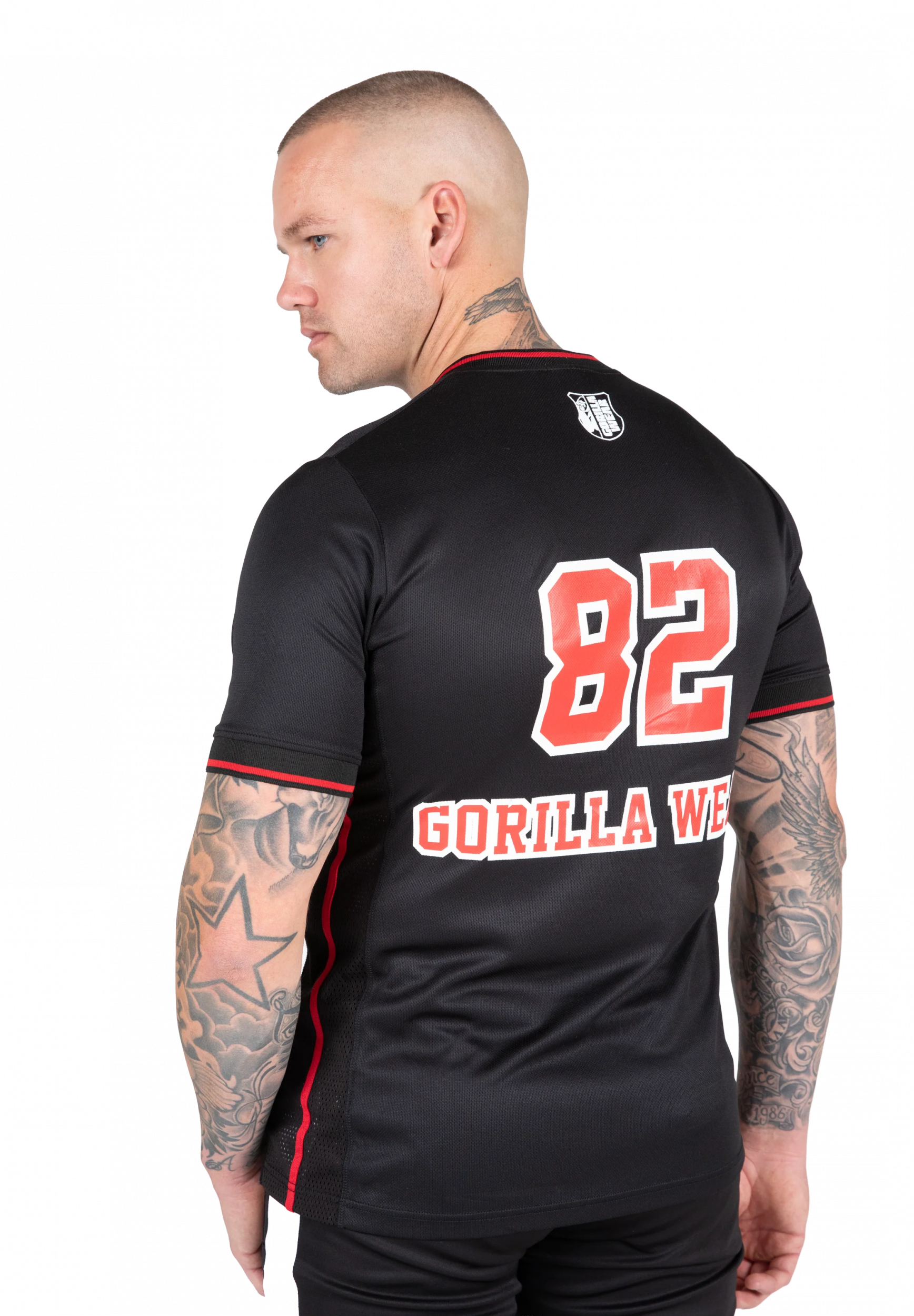 San Mateo T-shirt Gorilla Wear - Noir/Rouge, photo 2