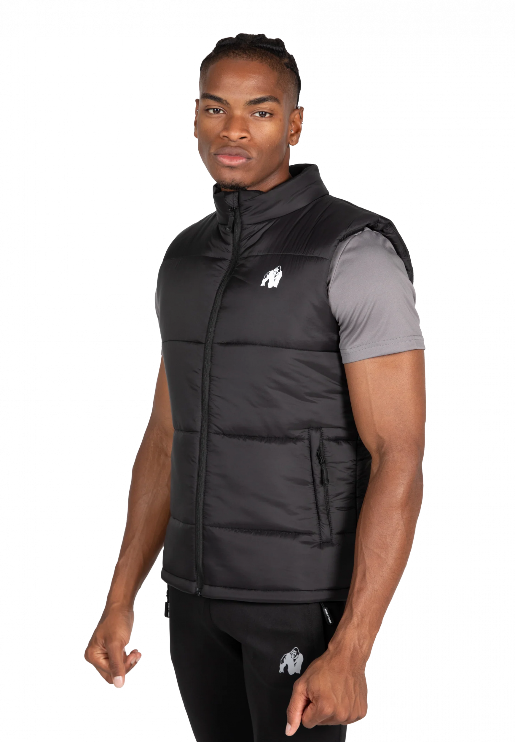 Irvine Puffer gilet Gorilla Wear - Noir, vue 1