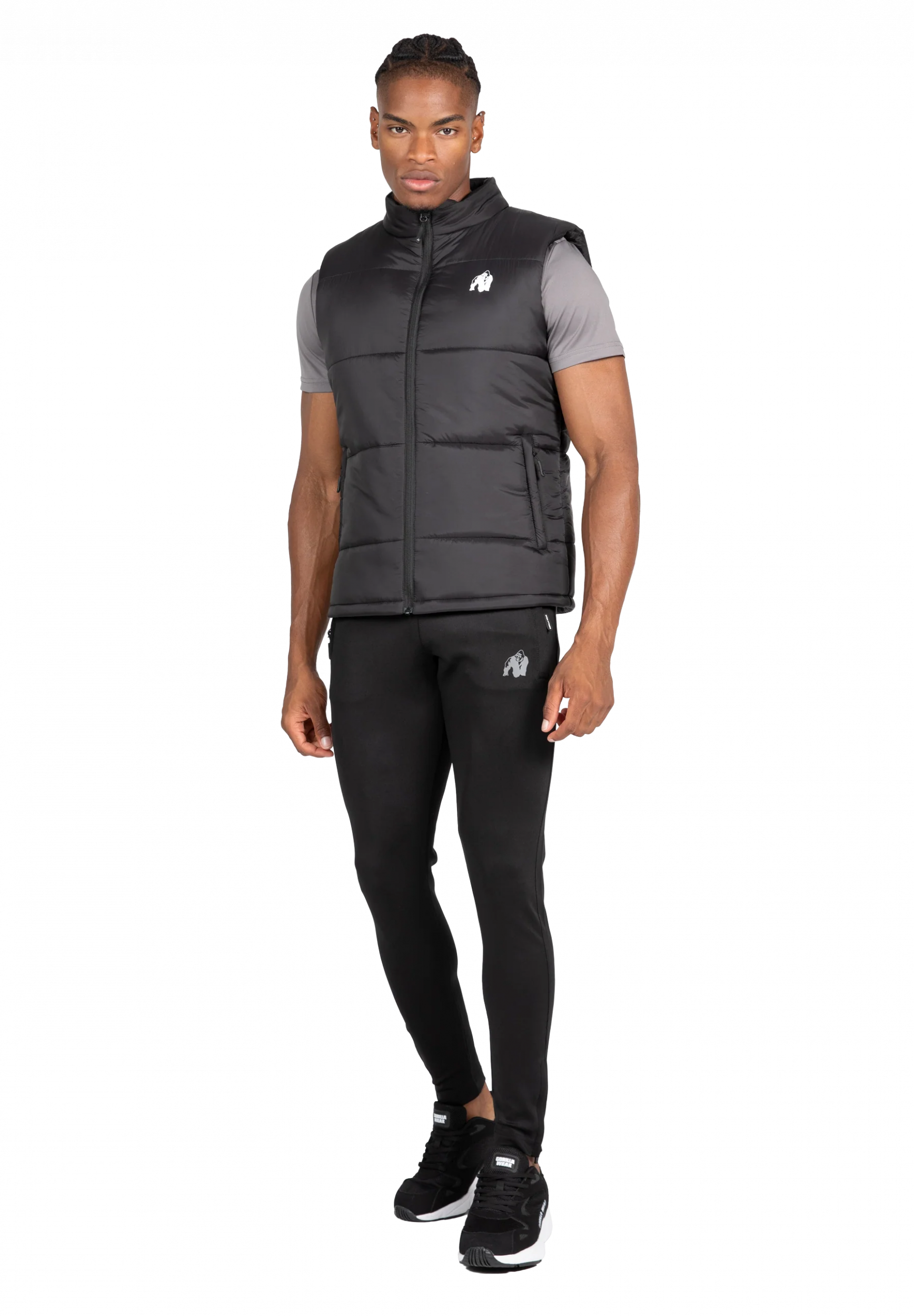 Irvine Puffer gilet Gorilla Wear - Noir, vue 3