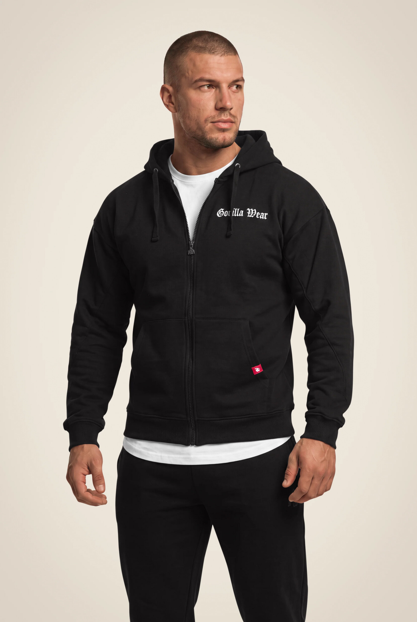 Utah Zipped sweat à capuche Gorilla Wear - Noir, vue 2