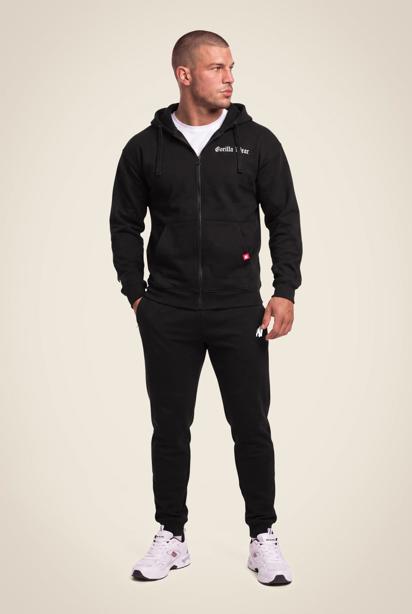 Utah Zipped sweat à capuche Gorilla Wear - Noir, vue 3
