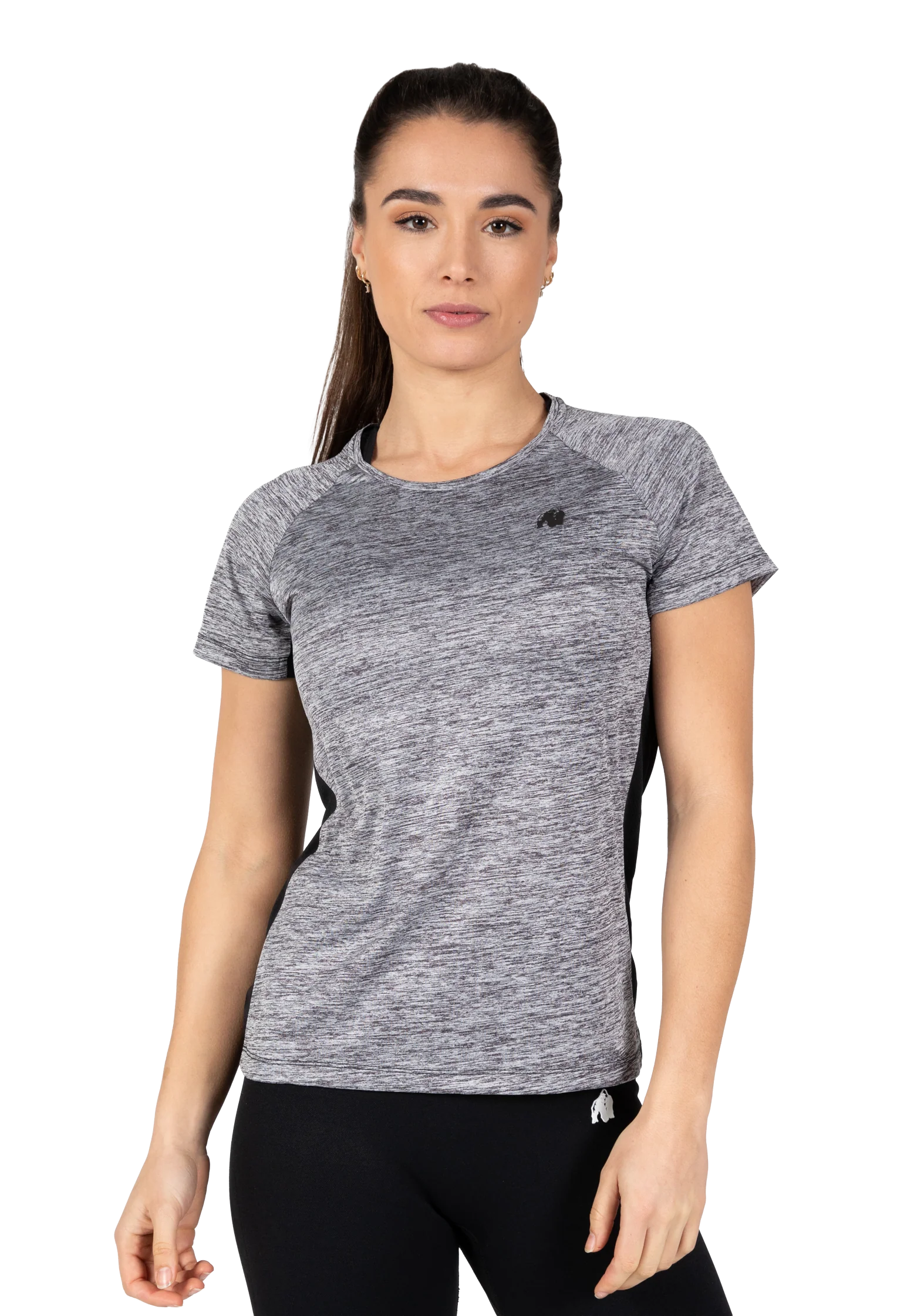 Monetta Performance T-shirt Gorilla Wear - Gris chiné/Noir, vue 1
