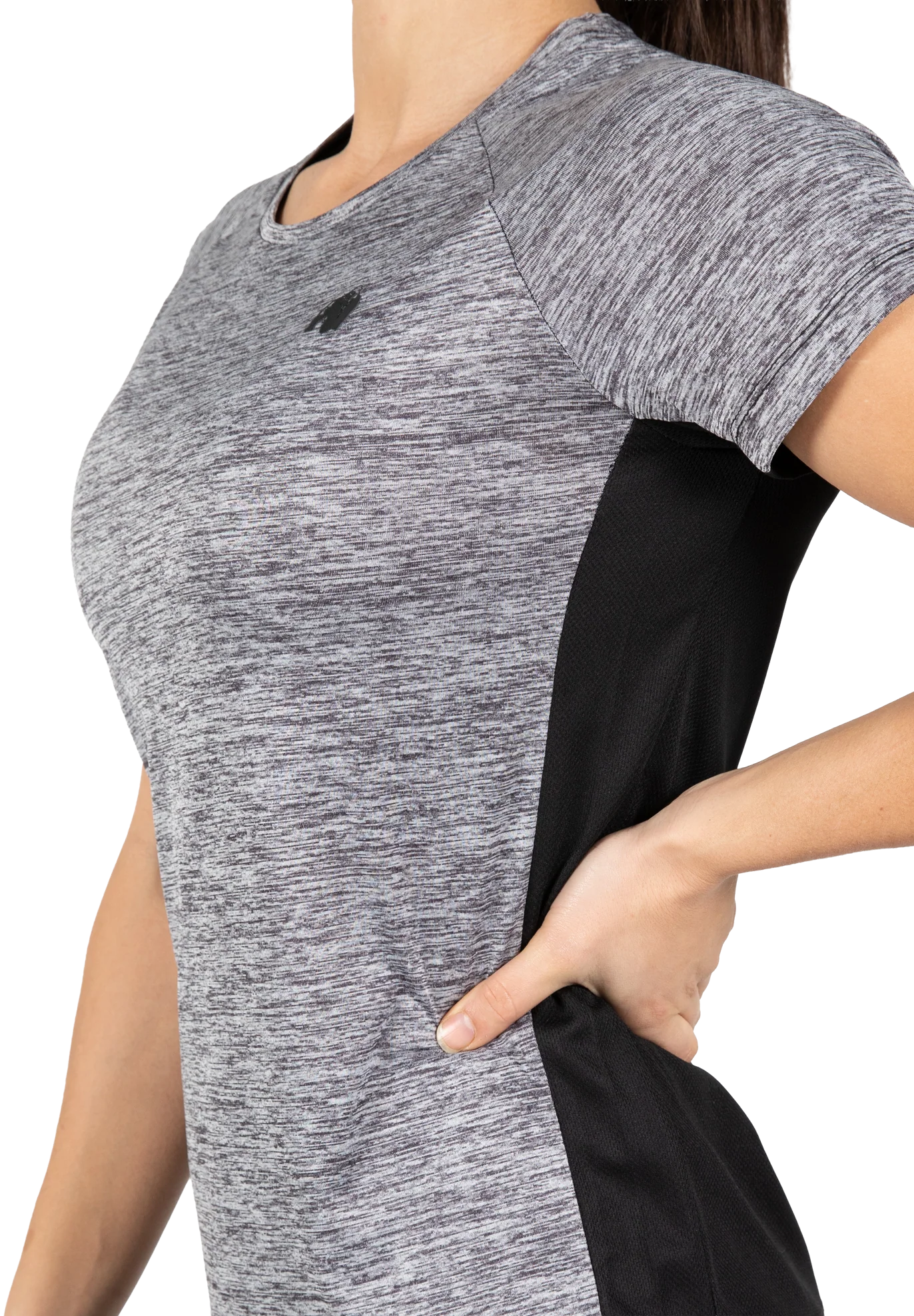 Monetta Performance T-shirt Gorilla Wear - Gris chiné/Noir, vue 4