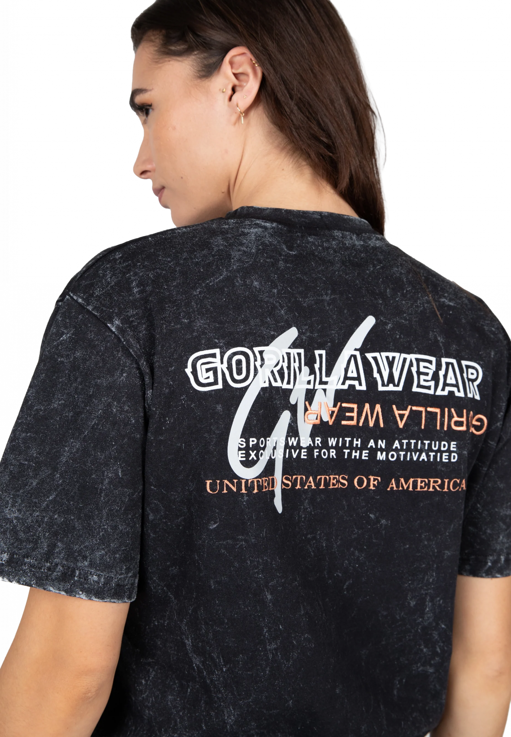 Medina Oversized T-shirt Gorilla Wear - Noir délavé, vue 4