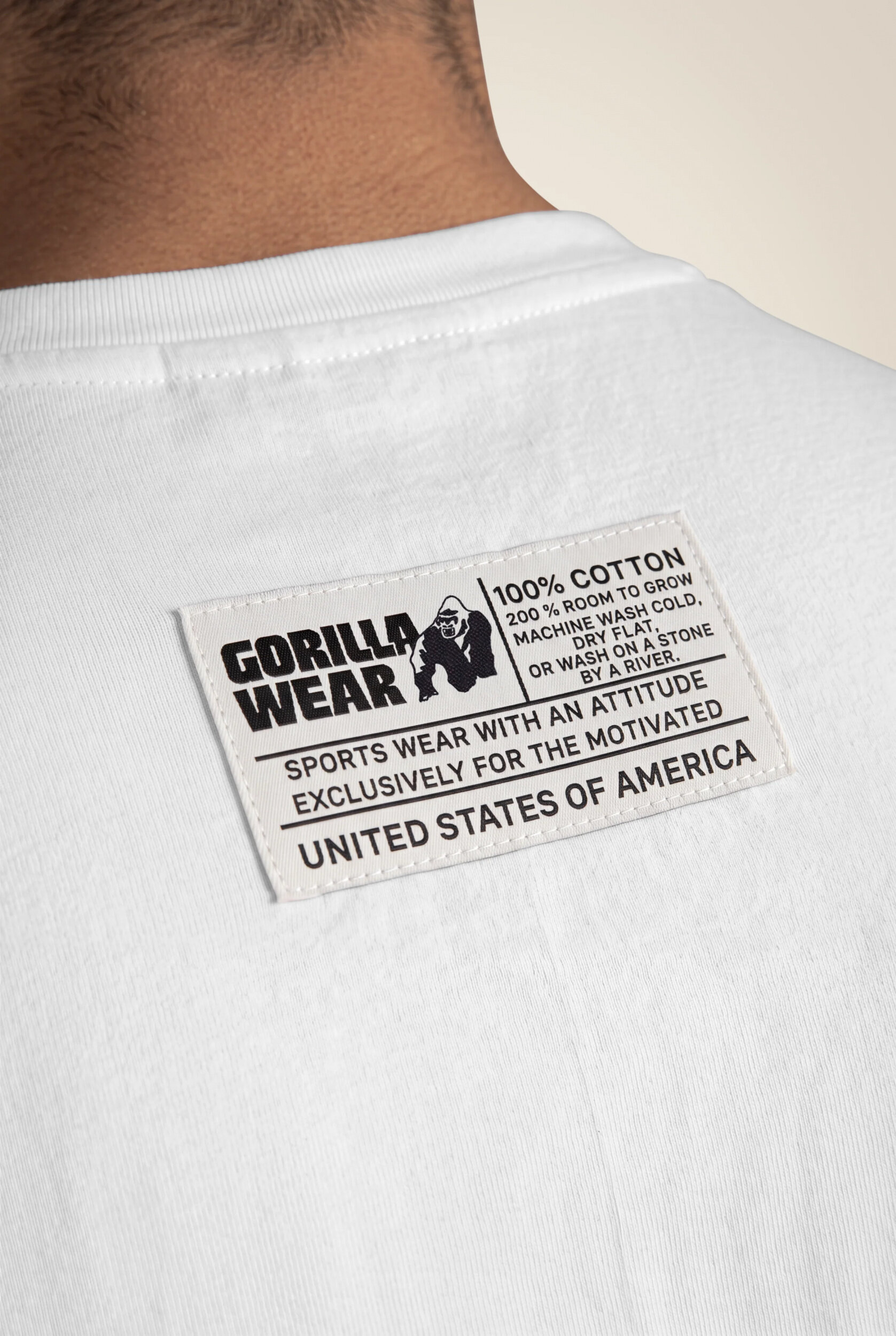 Classic T-shirt Gorilla Wear - Blanc, vue 4