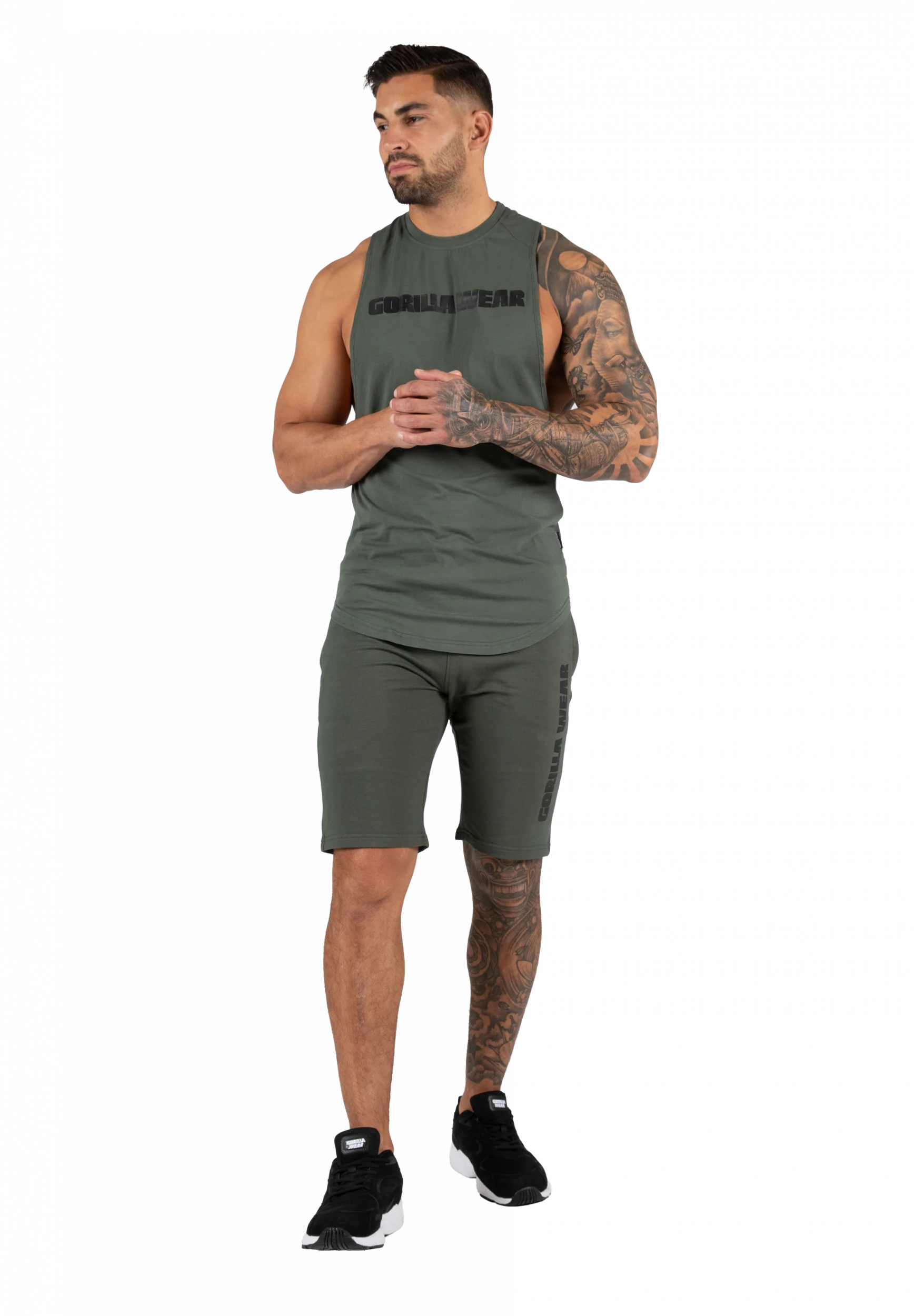 Milo short Gorilla Wear - Vert, vue 3