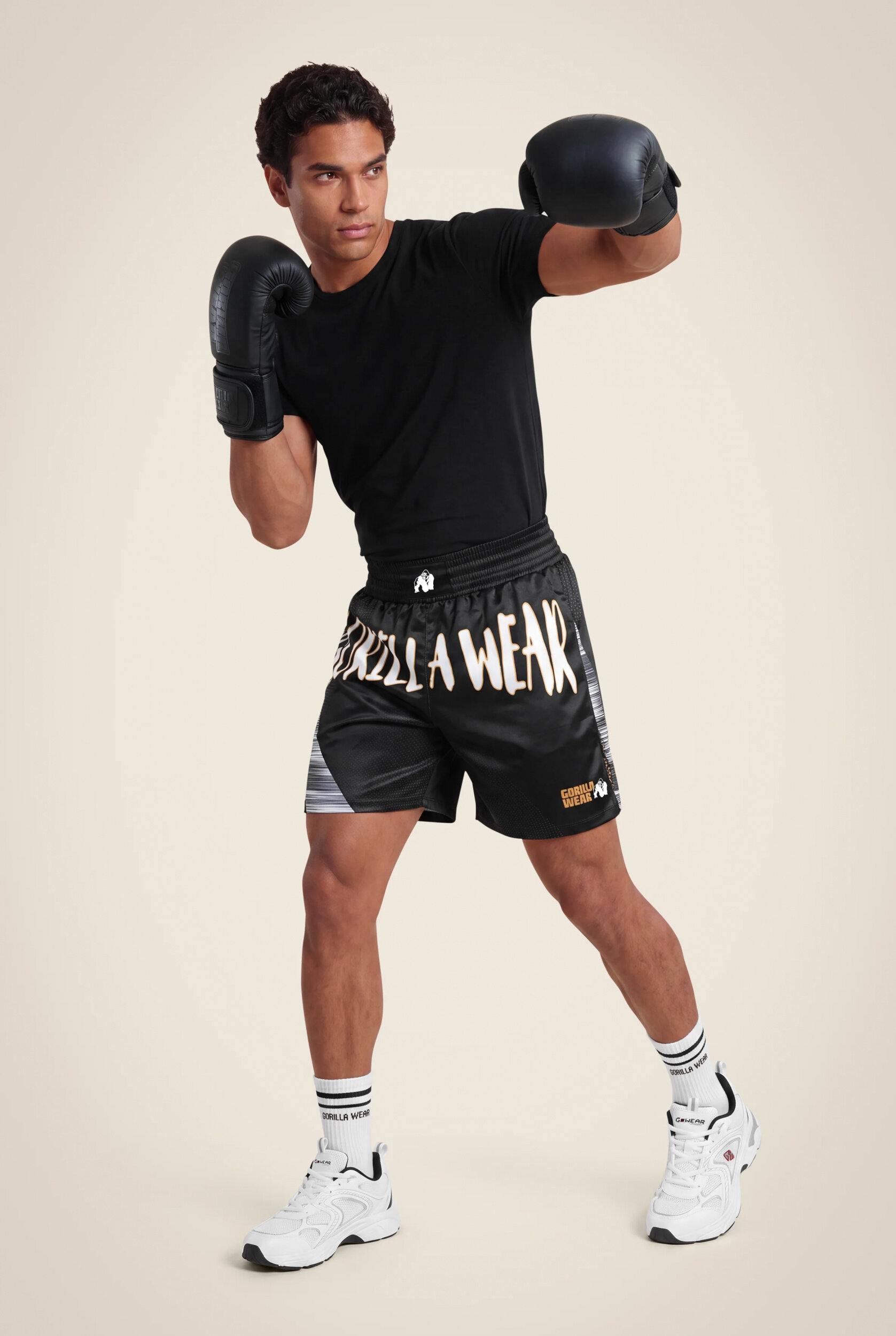 Clayton Boxing short Gorilla Wear - Noir/Or - vue 3