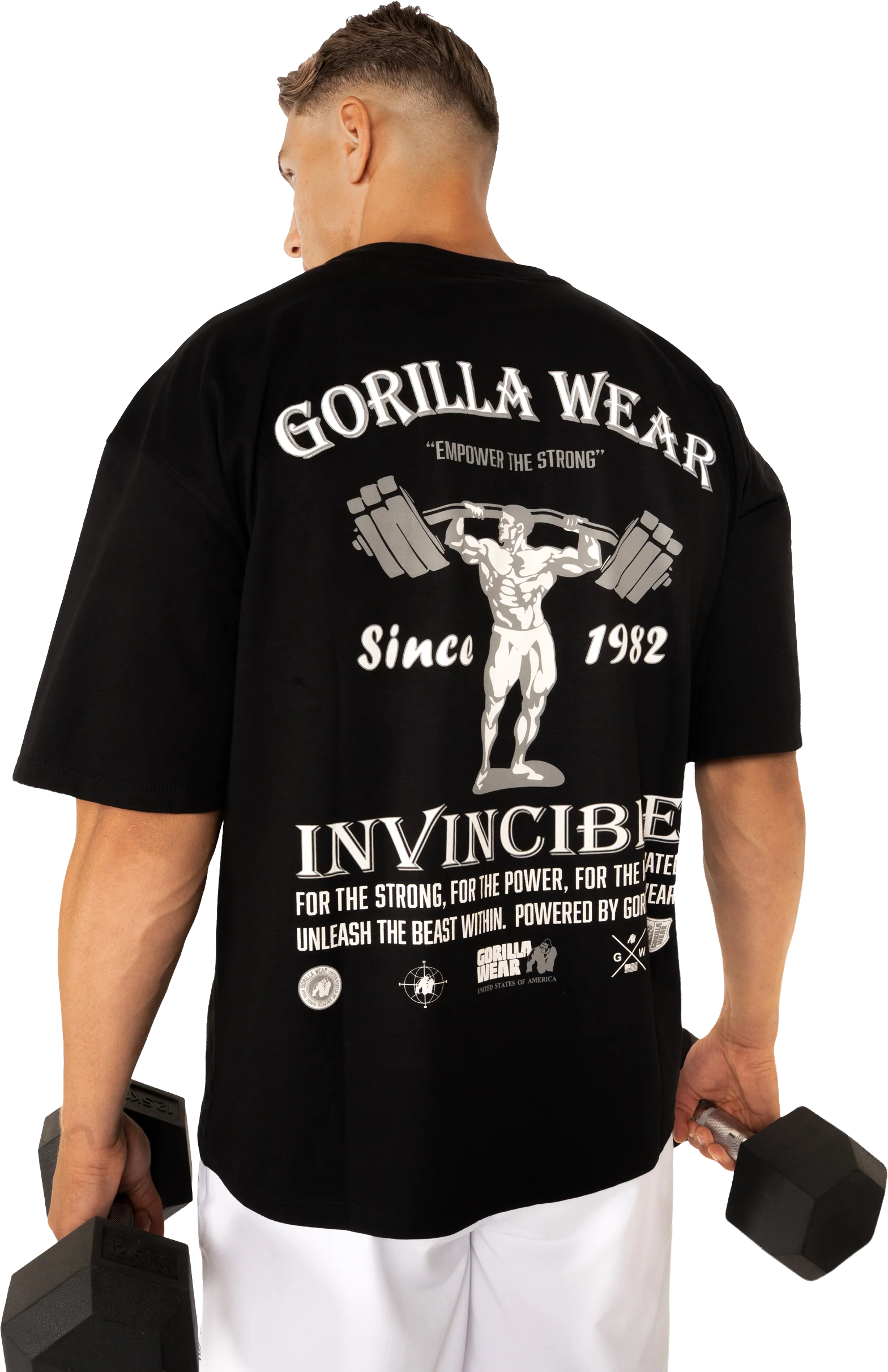 Kingston Oversized T-shirt Gorilla Wear - Noir - vue 2