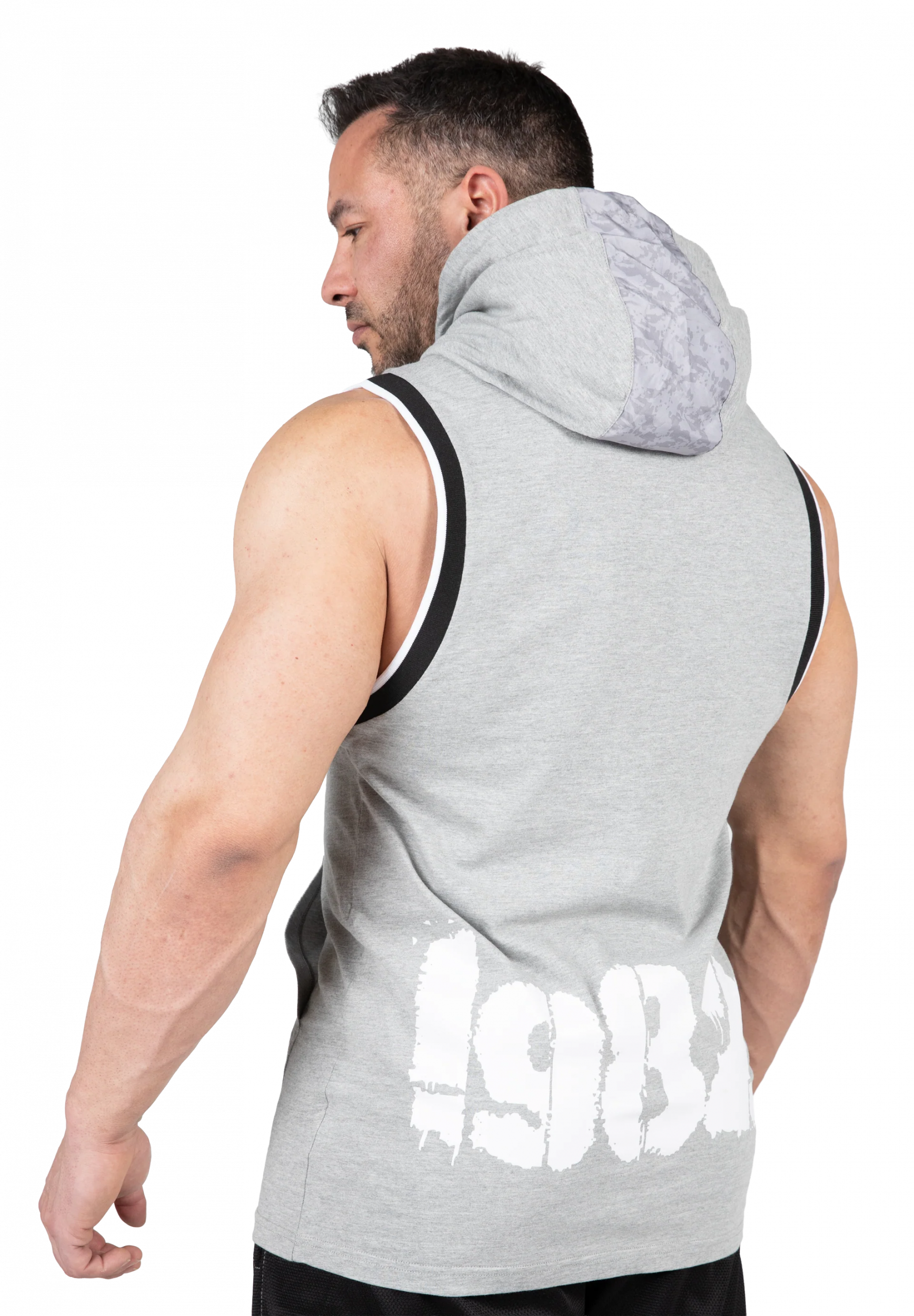 Loretto débardeur à capuche Gorilla Wear - Gris chiné - vue 2
