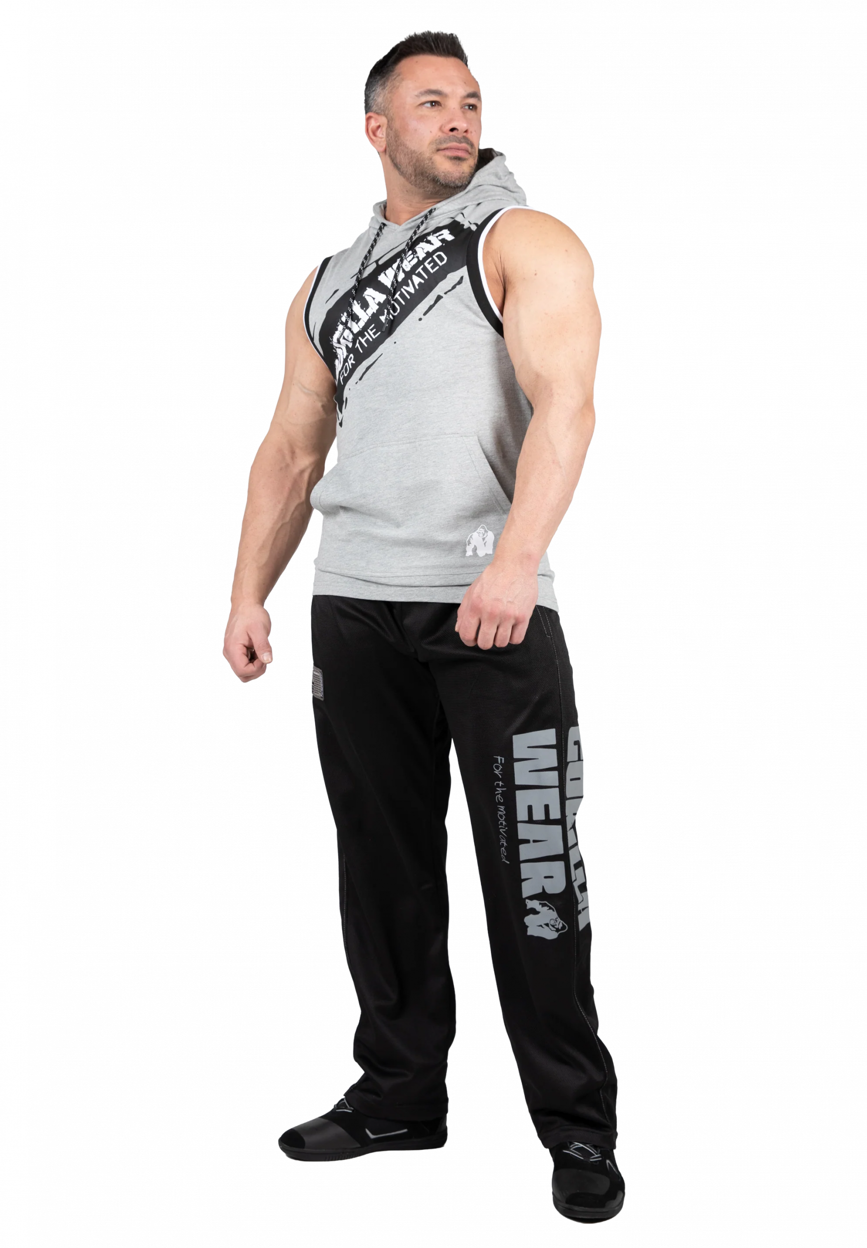 Loretto débardeur à capuche Gorilla Wear - Gris chiné - vue 3