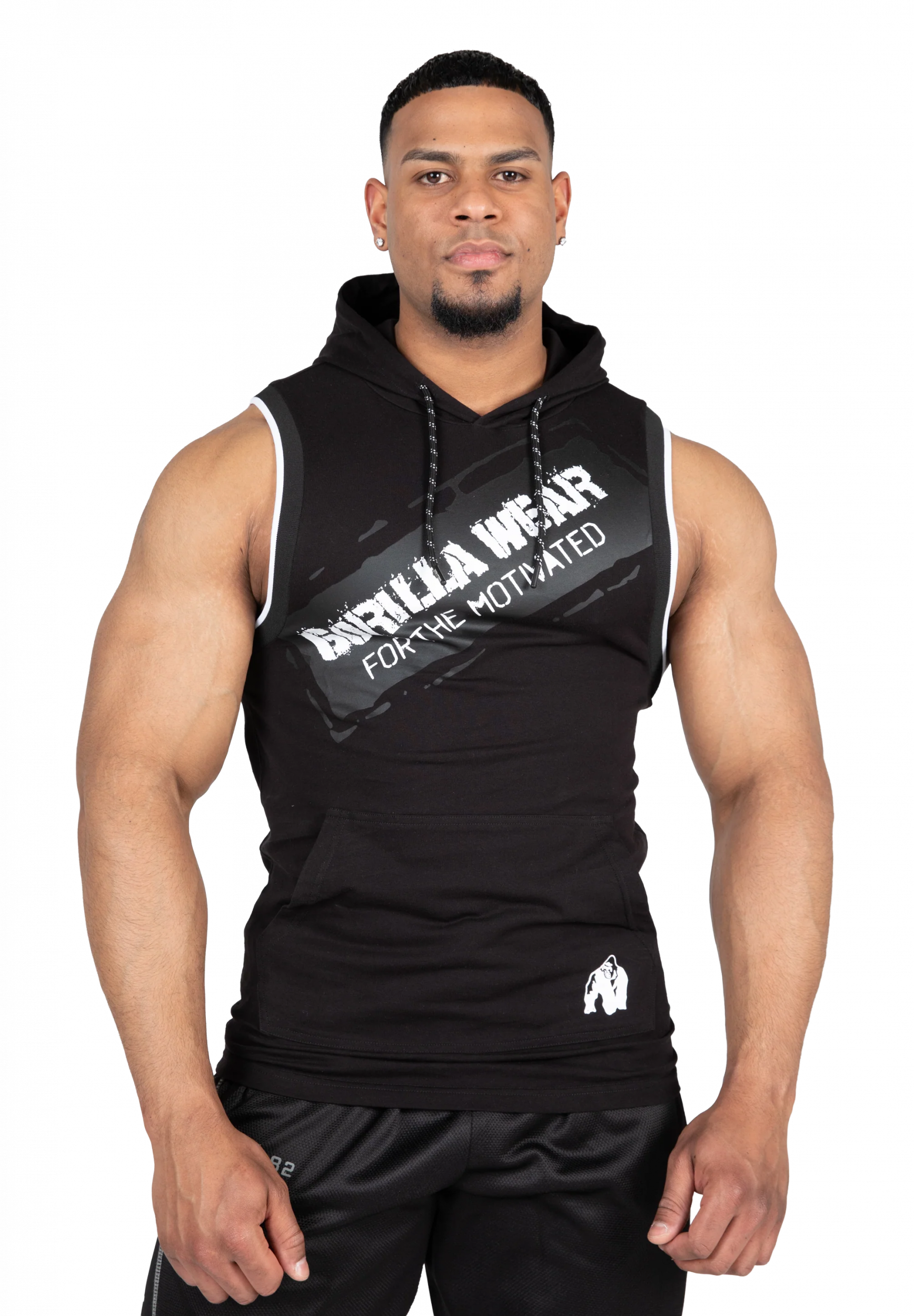 Loretto débardeur à capuche Gorilla Wear - Noir - vue 1