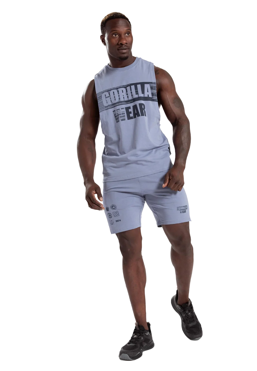 Lopez short Gorilla Wear - Bleu délavé - vue 3