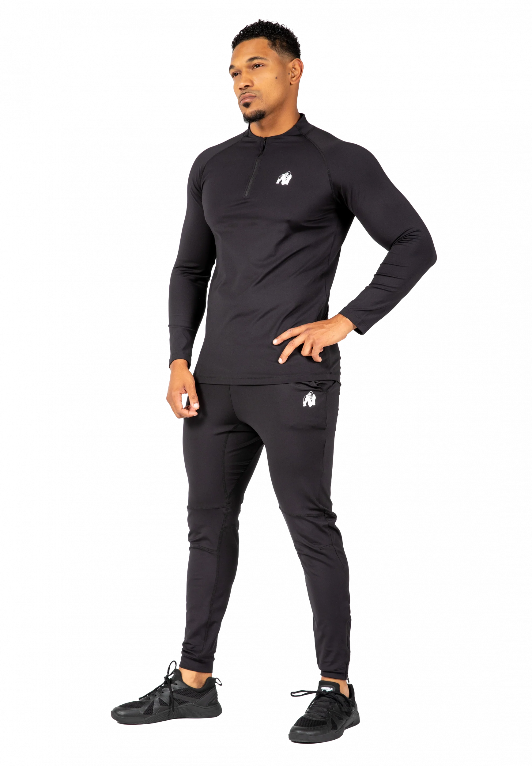 Hamilton Hybrid manches longues Gorilla Wear - Noir - vue 3