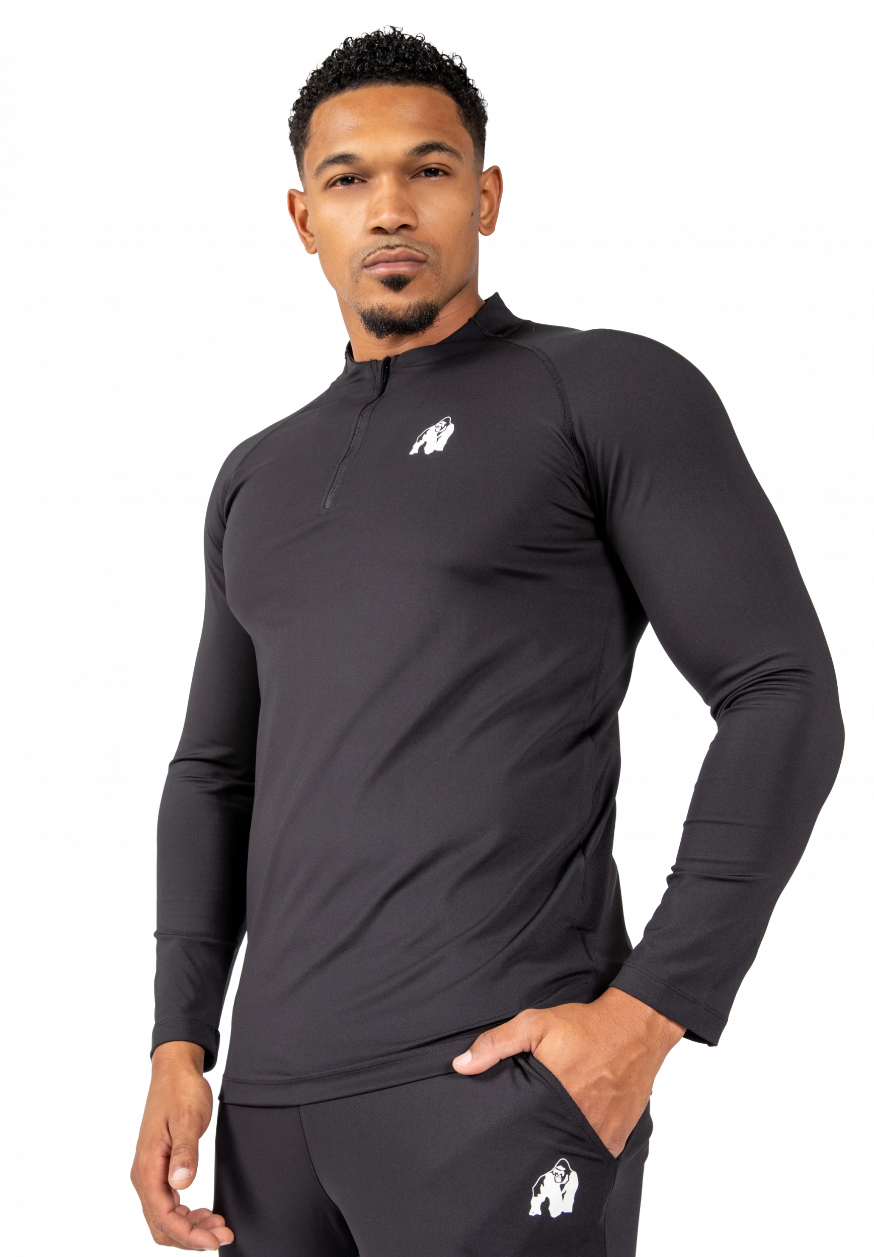 Hamilton Hybrid manches longues Gorilla Wear - Noir - vue 4