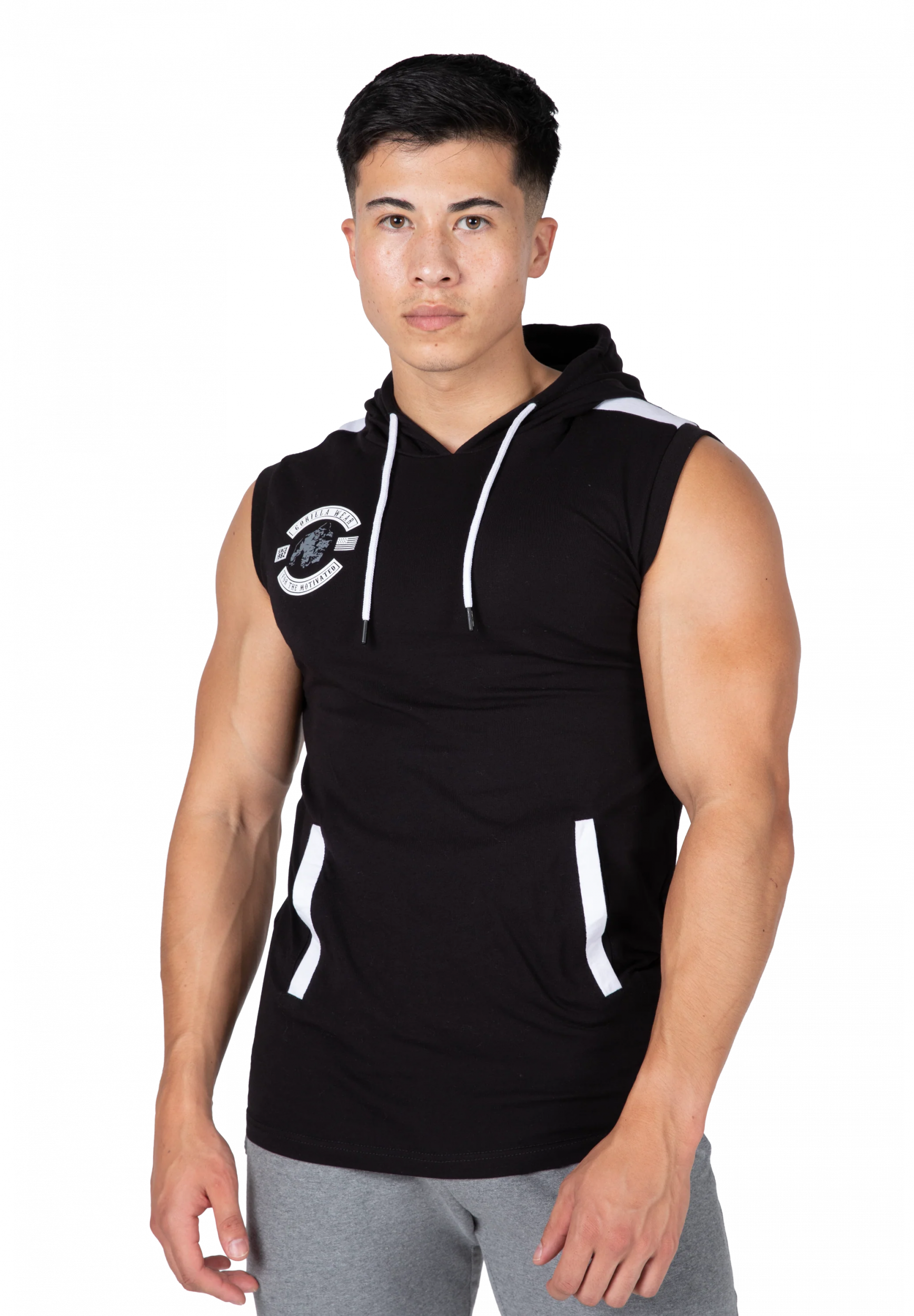 Oswego S/L Hooded T-shirt Gorilla Wear - Noir, vue 1