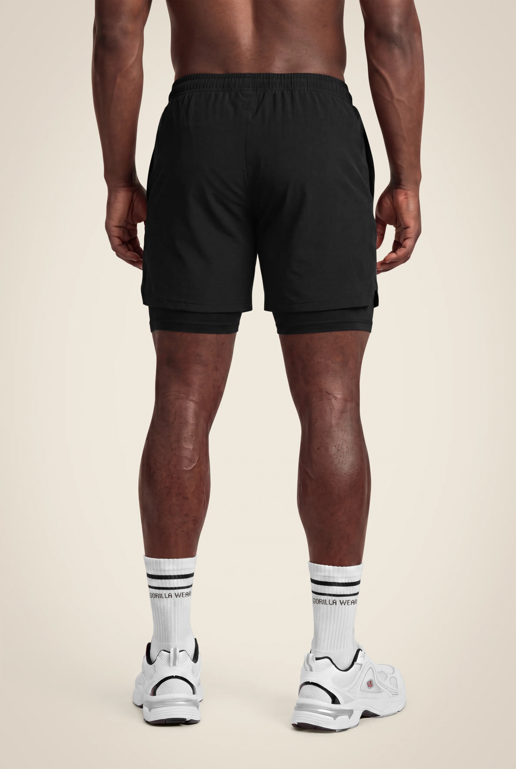 Short Lowell 2-en-1 Gorilla Wear homme - Noir 2