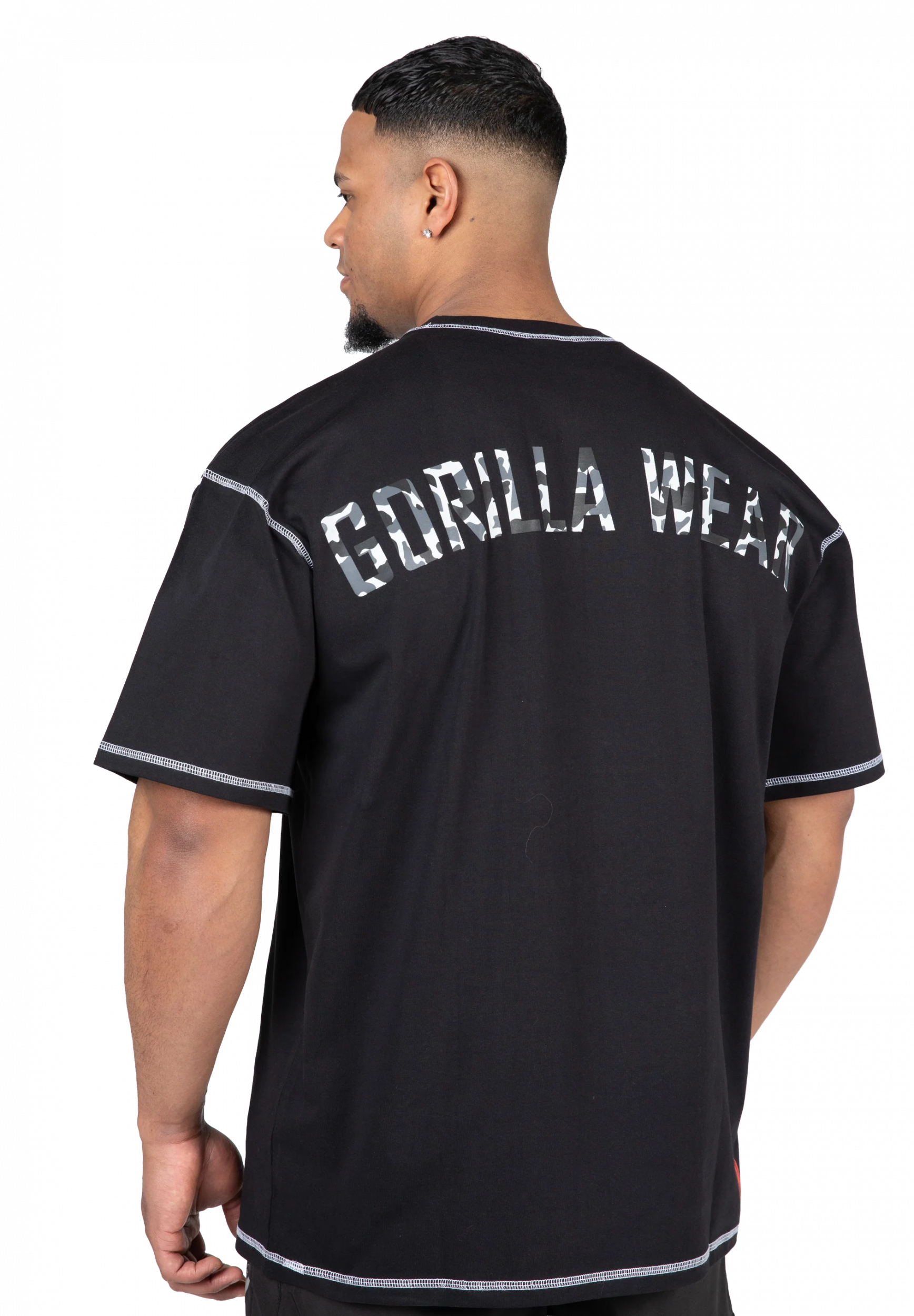 T-shirt oversize Saginaw Gorilla Wear homme - Noir 2