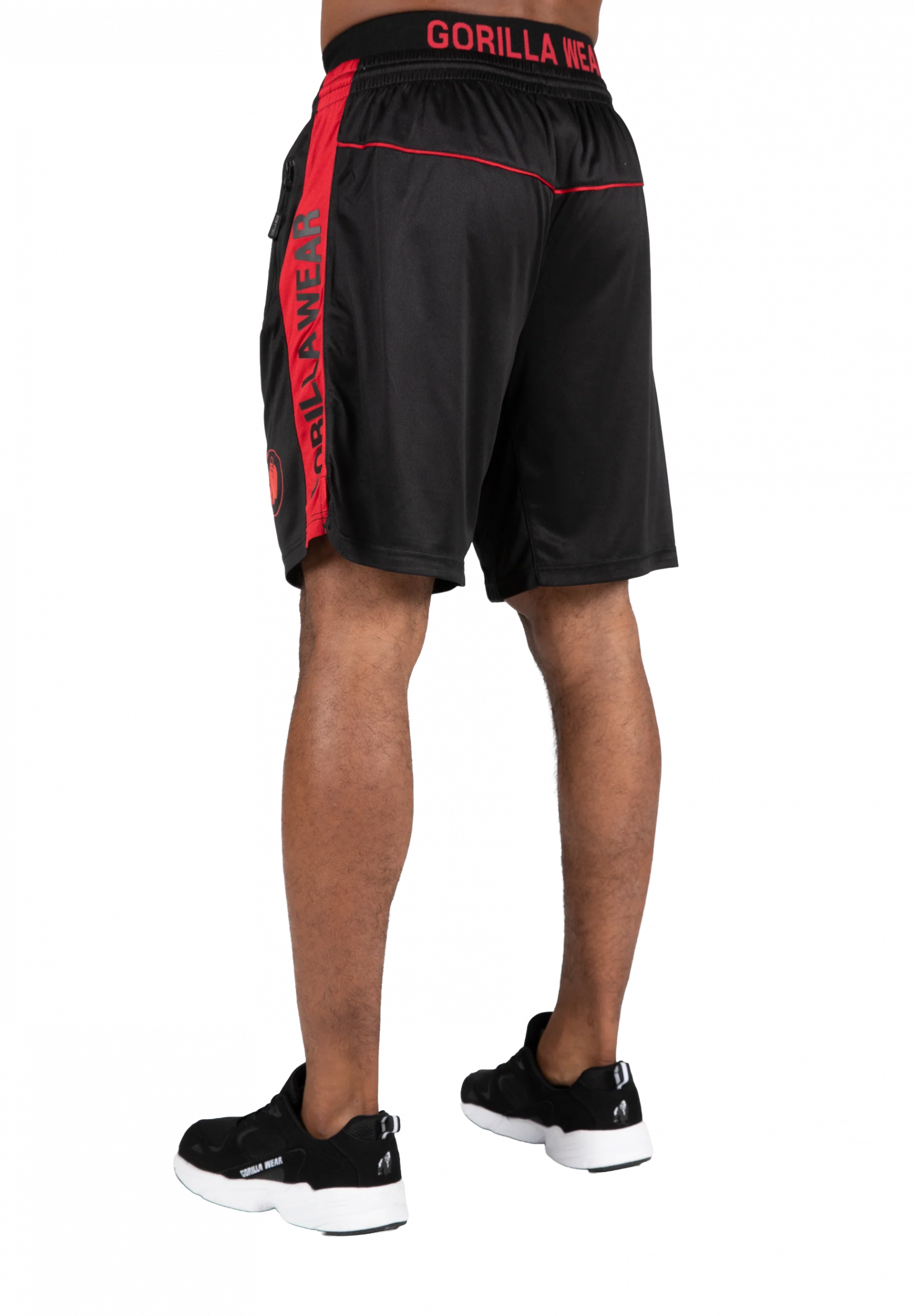 Short Atlanta Gorilla Wear homme - Noir/Rouge 2