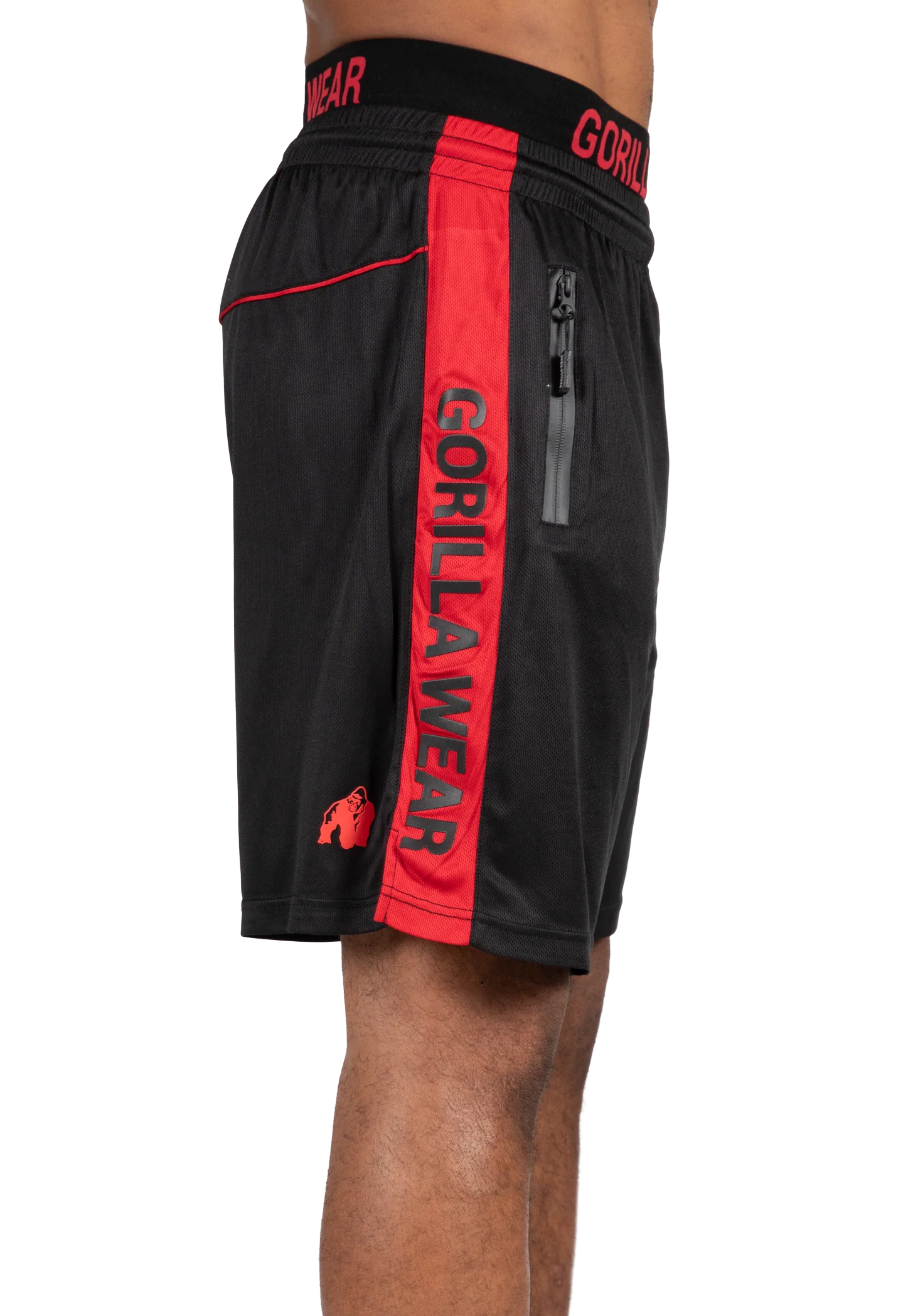 Short Atlanta Gorilla Wear homme - Noir/Rouge 3
