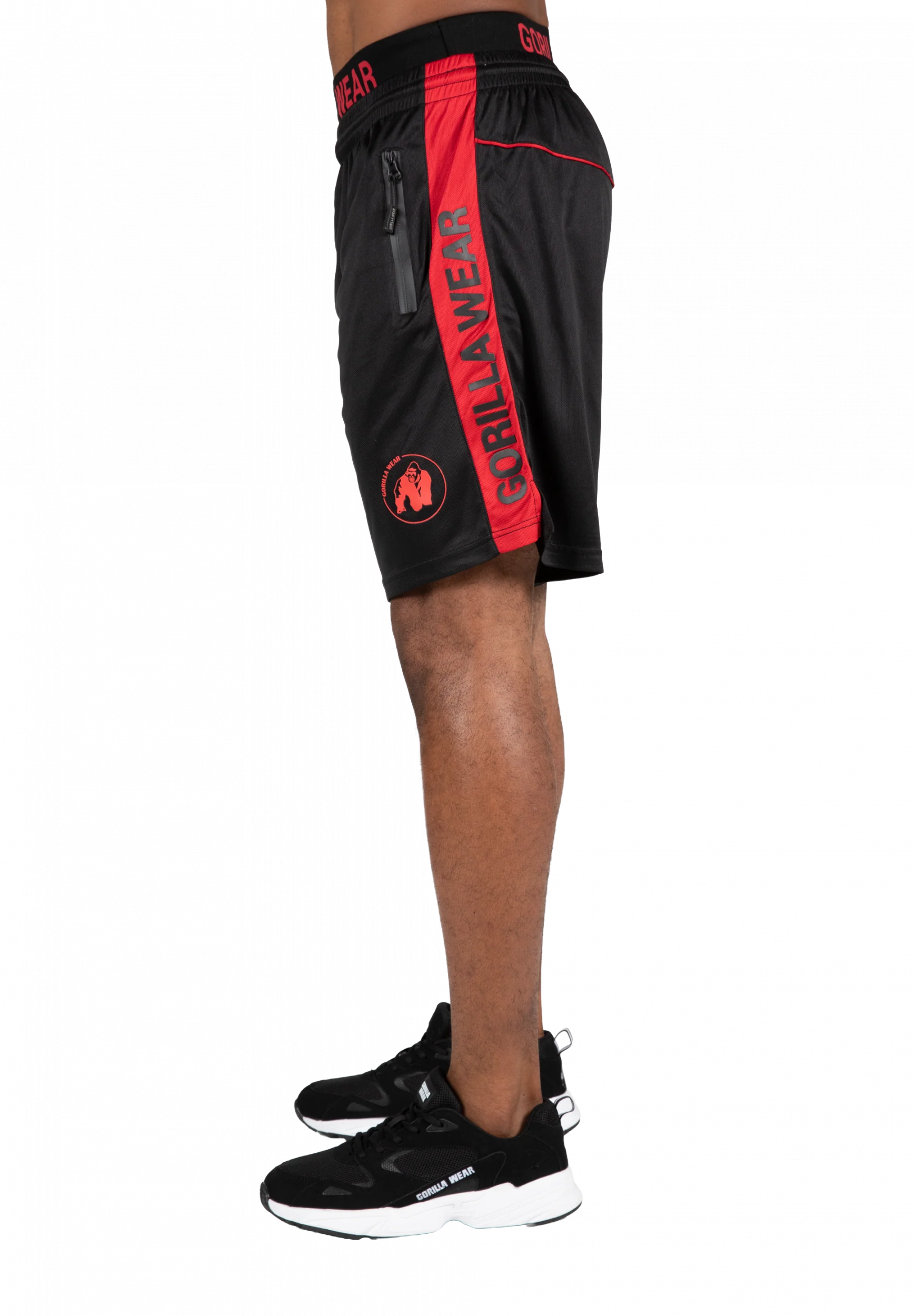 Short Atlanta Gorilla Wear homme - Noir/Rouge 4