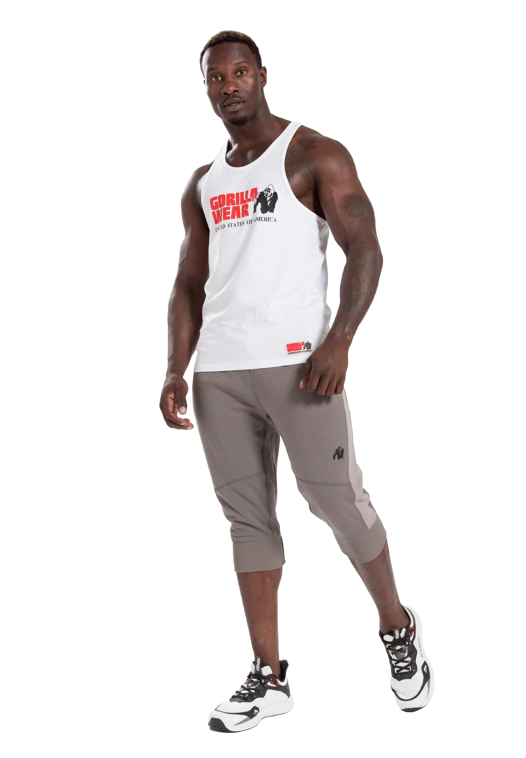 Jogging 3/4 Thompson Gorilla Wear homme - Gris 3