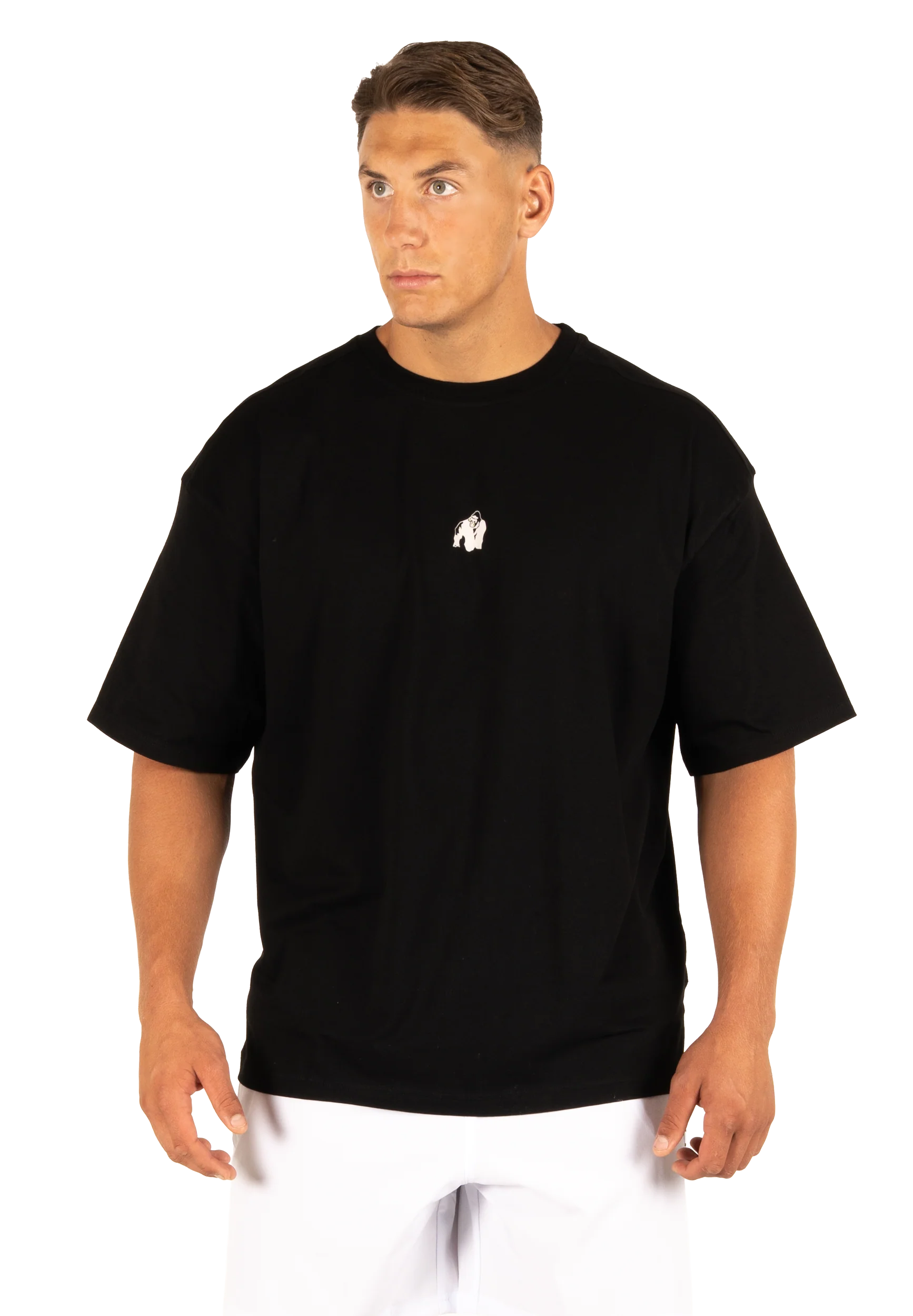 T-shirt oversize Philip Gorilla Wear homme - Noir