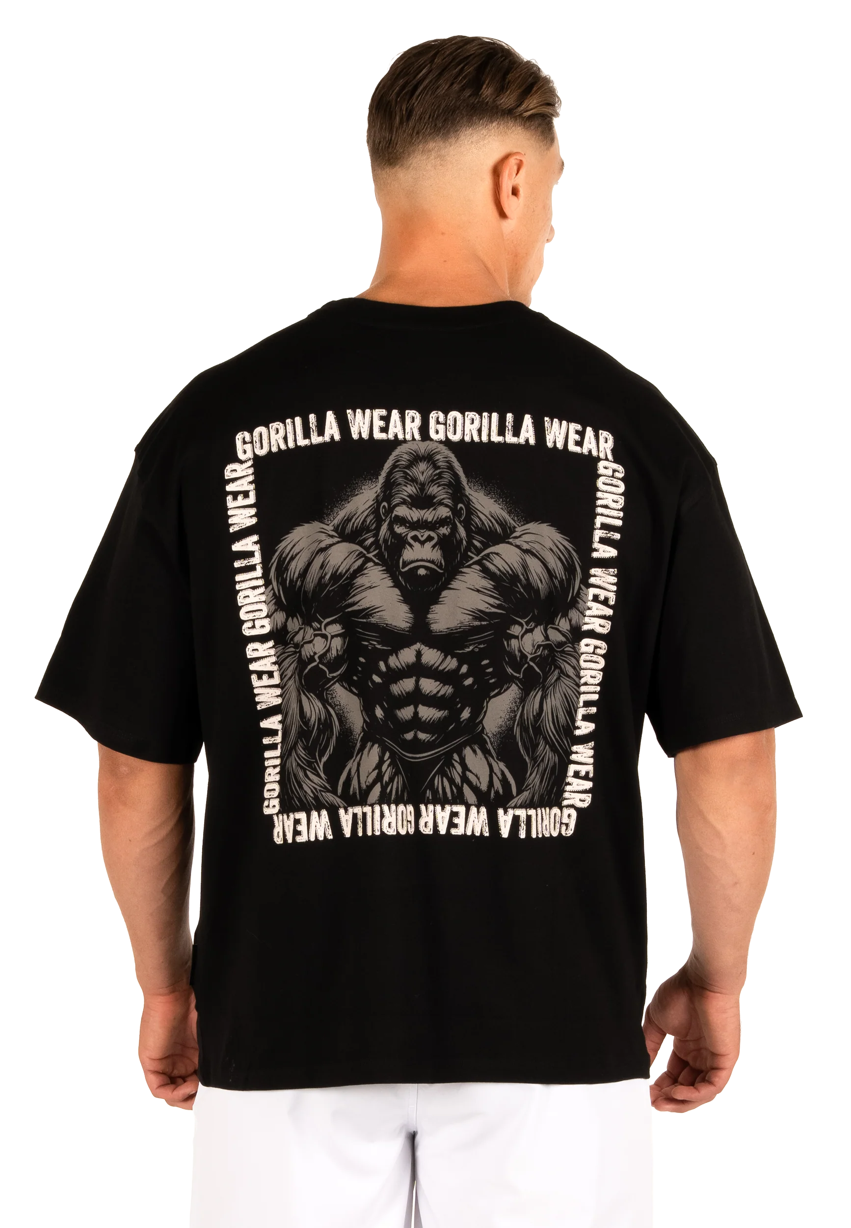 T-shirt oversize Philip Gorilla Wear homme - Noir 2