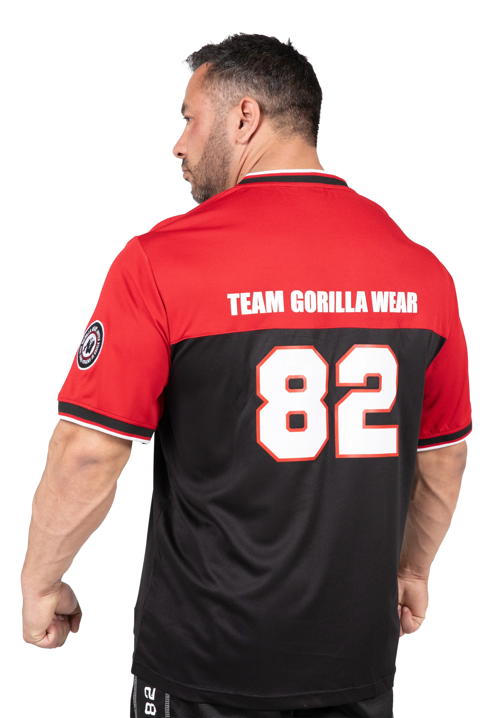 Maillot de football américain Trenton Gorilla Wear homme - Noir/Rouge 2