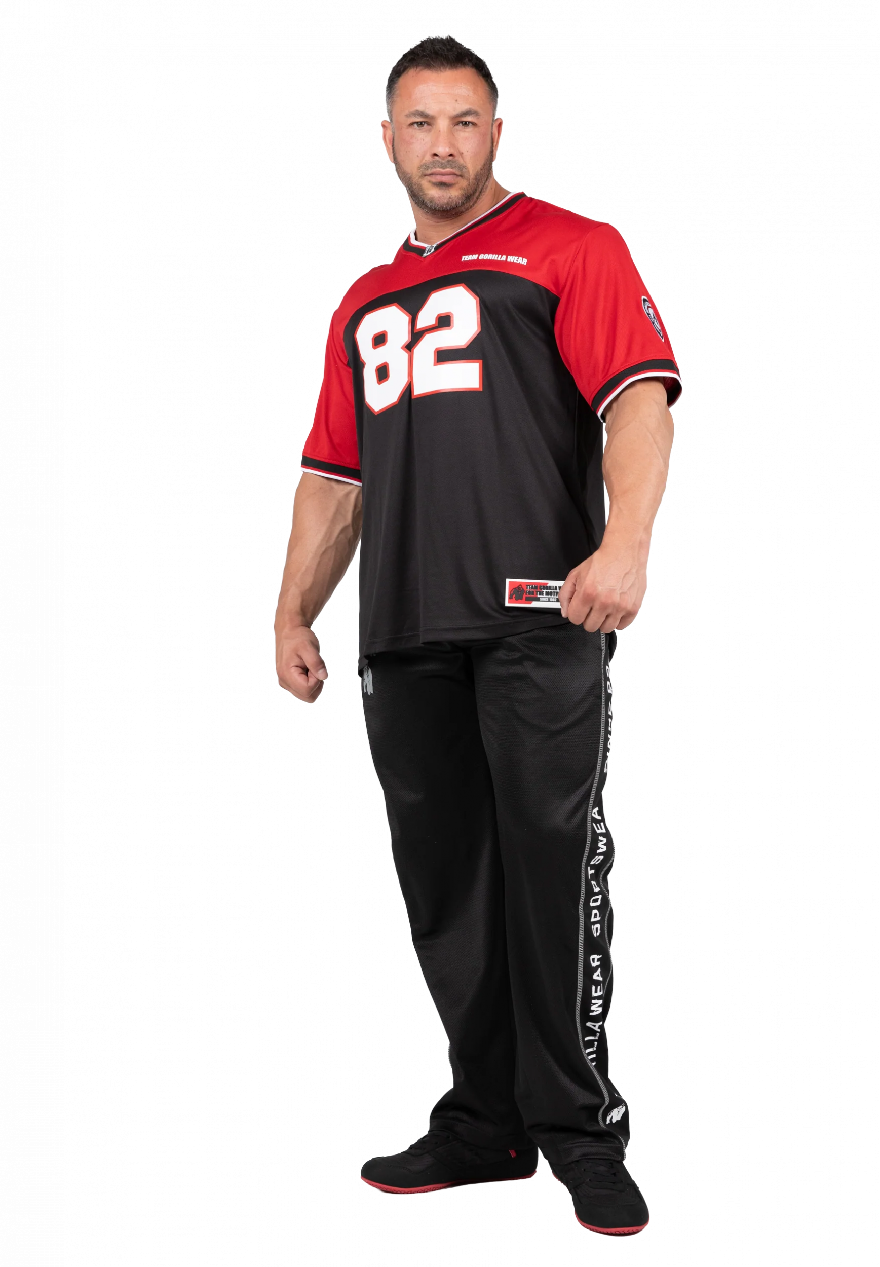 Maillot de football américain Trenton Gorilla Wear homme - Noir/Rouge 3