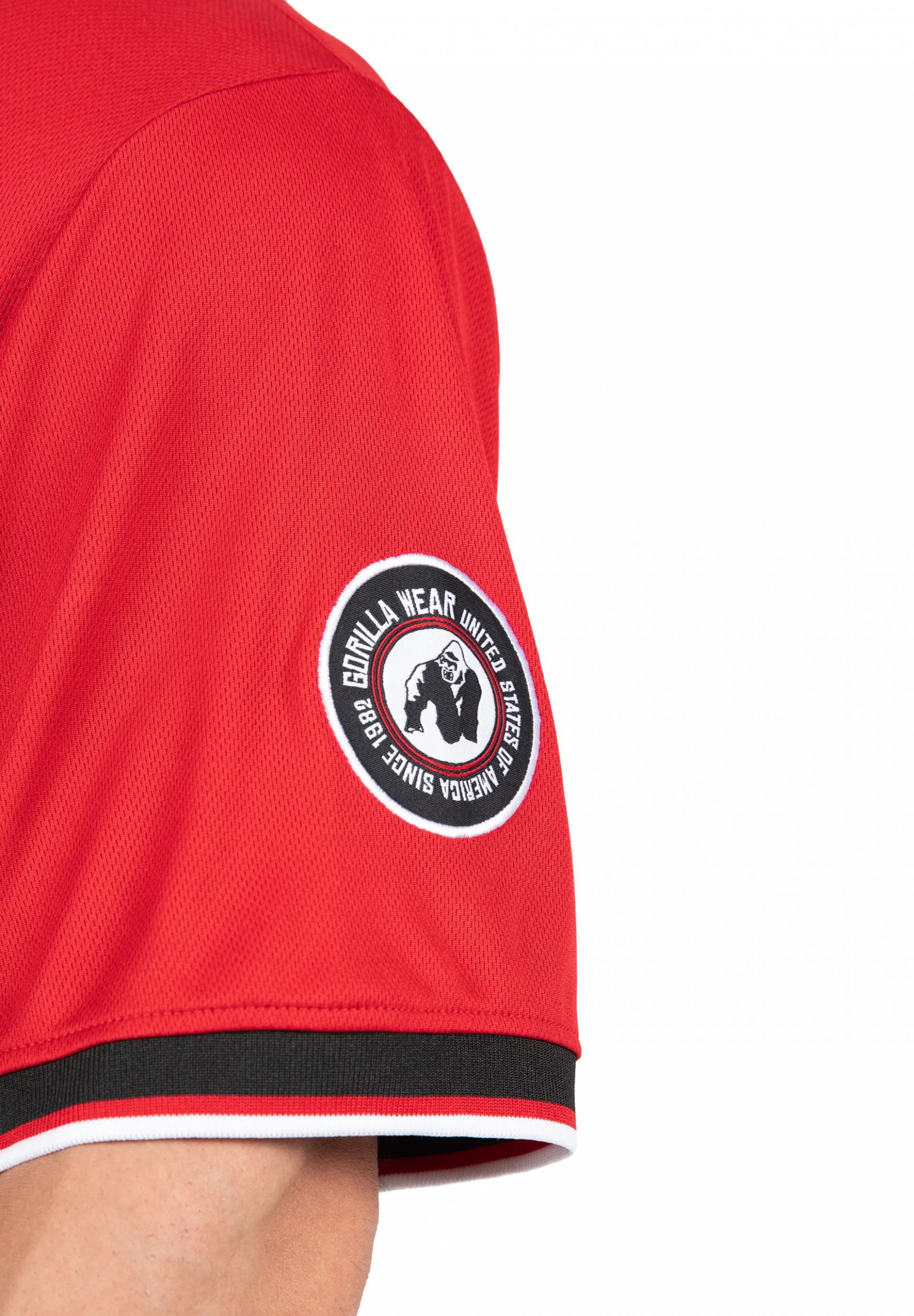 Maillot de football américain Trenton Gorilla Wear homme - Noir/Rouge 4