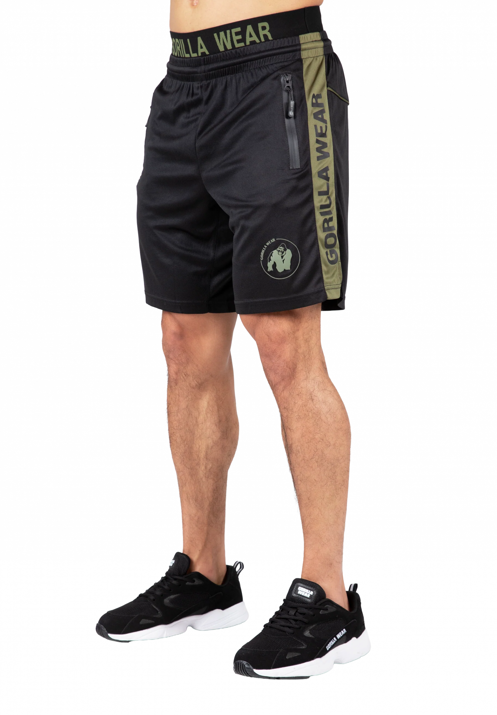 Short Atlanta Gorilla Wear homme - Noir/Vert