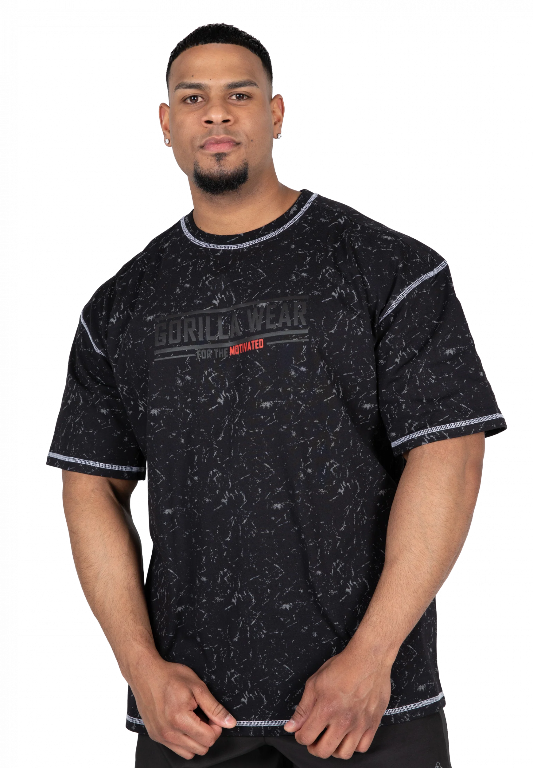 T-shirt oversize Saginaw Gorilla Wear homme - Noir délavé