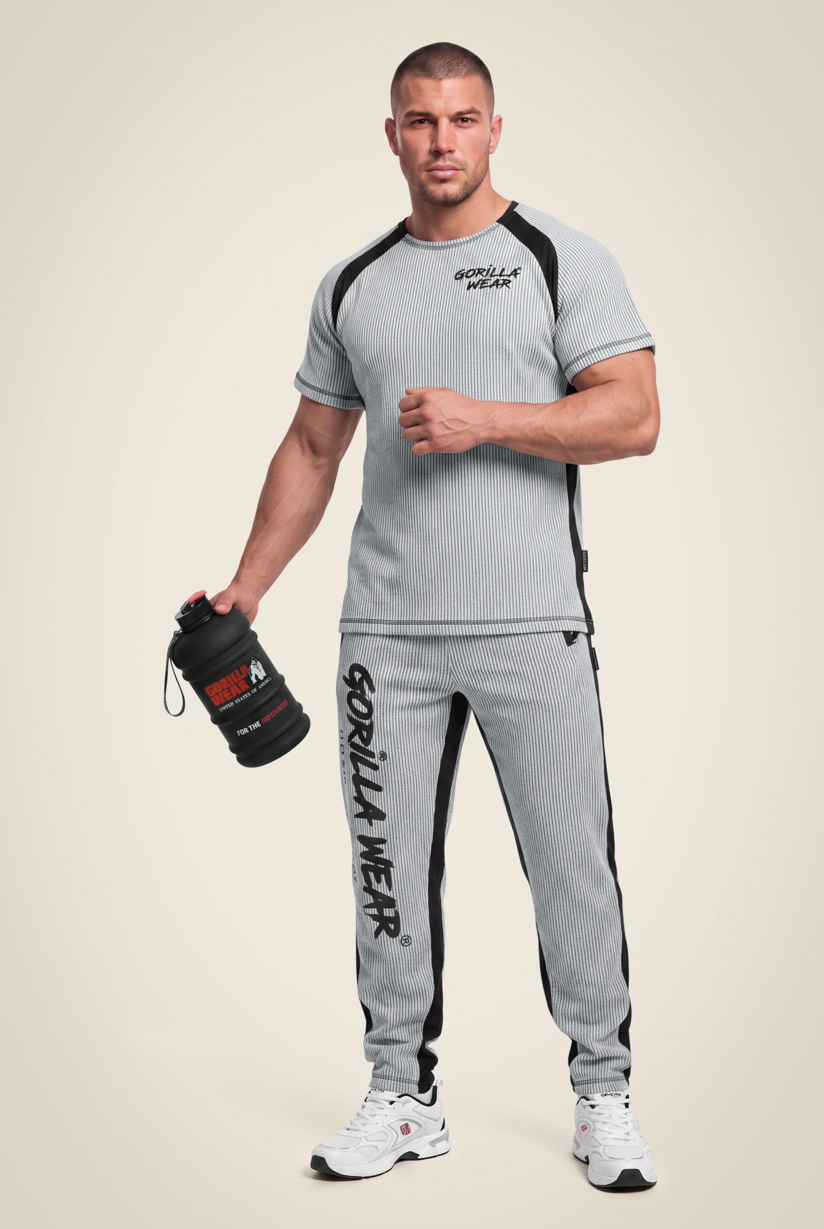 Pantalon Old School Augustine Gorilla Wear homme - Gris 3