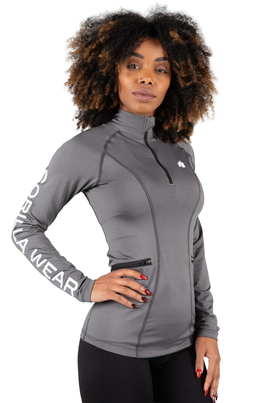 Haut manches longues Peyton Gorilla Wear femme - Gris