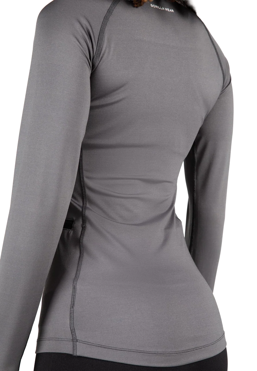 Haut manches longues Peyton Gorilla Wear femme - Gris 2