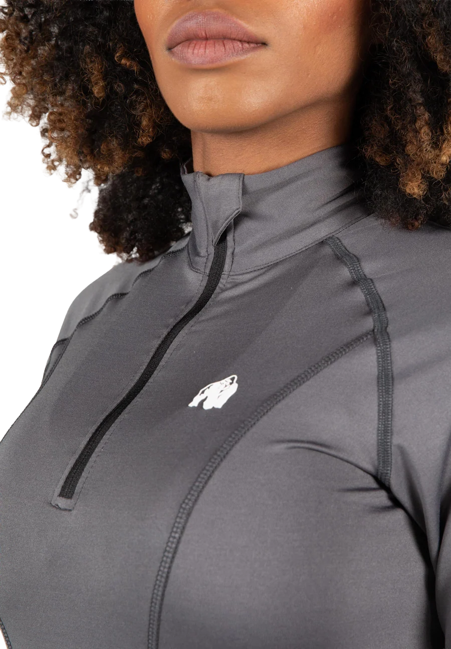 Haut manches longues Peyton Gorilla Wear femme - Gris 4