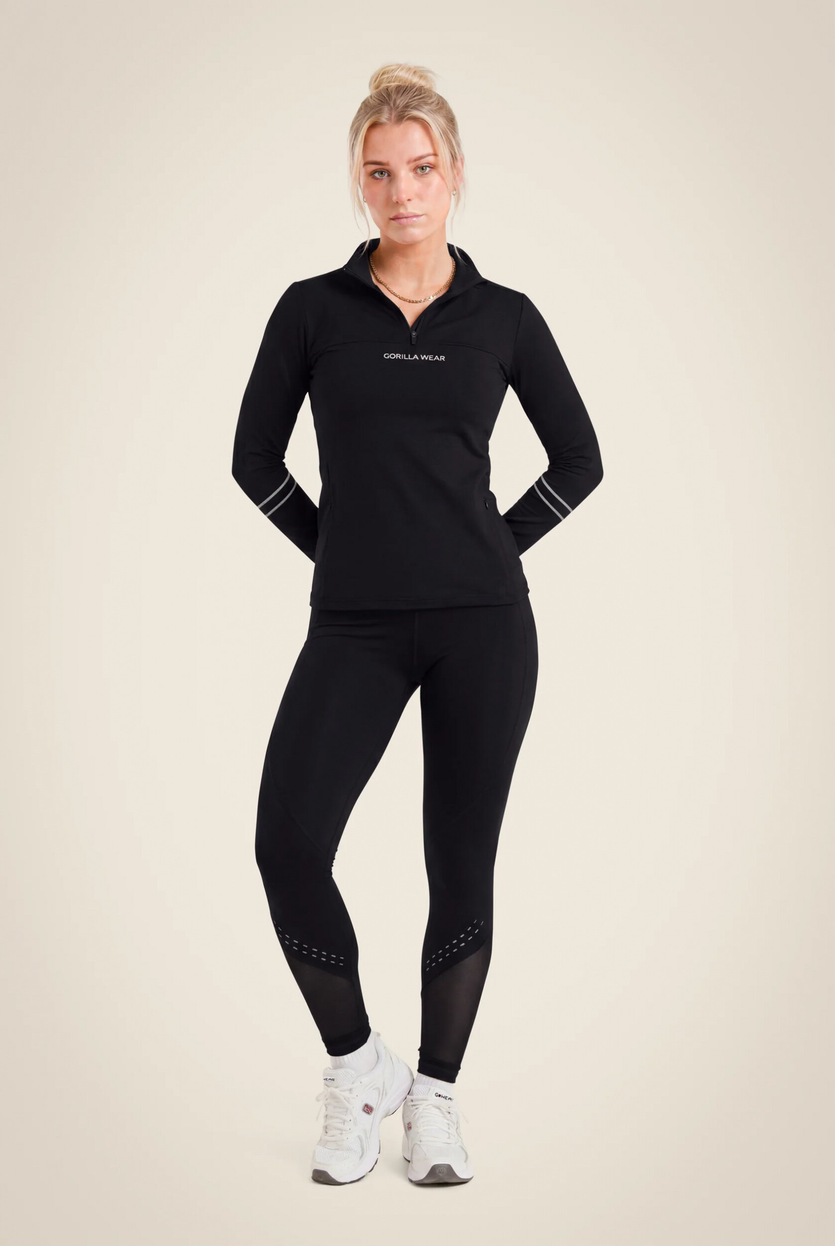 Haut manches longues Laconia Gorilla Wear femme - Noir 3