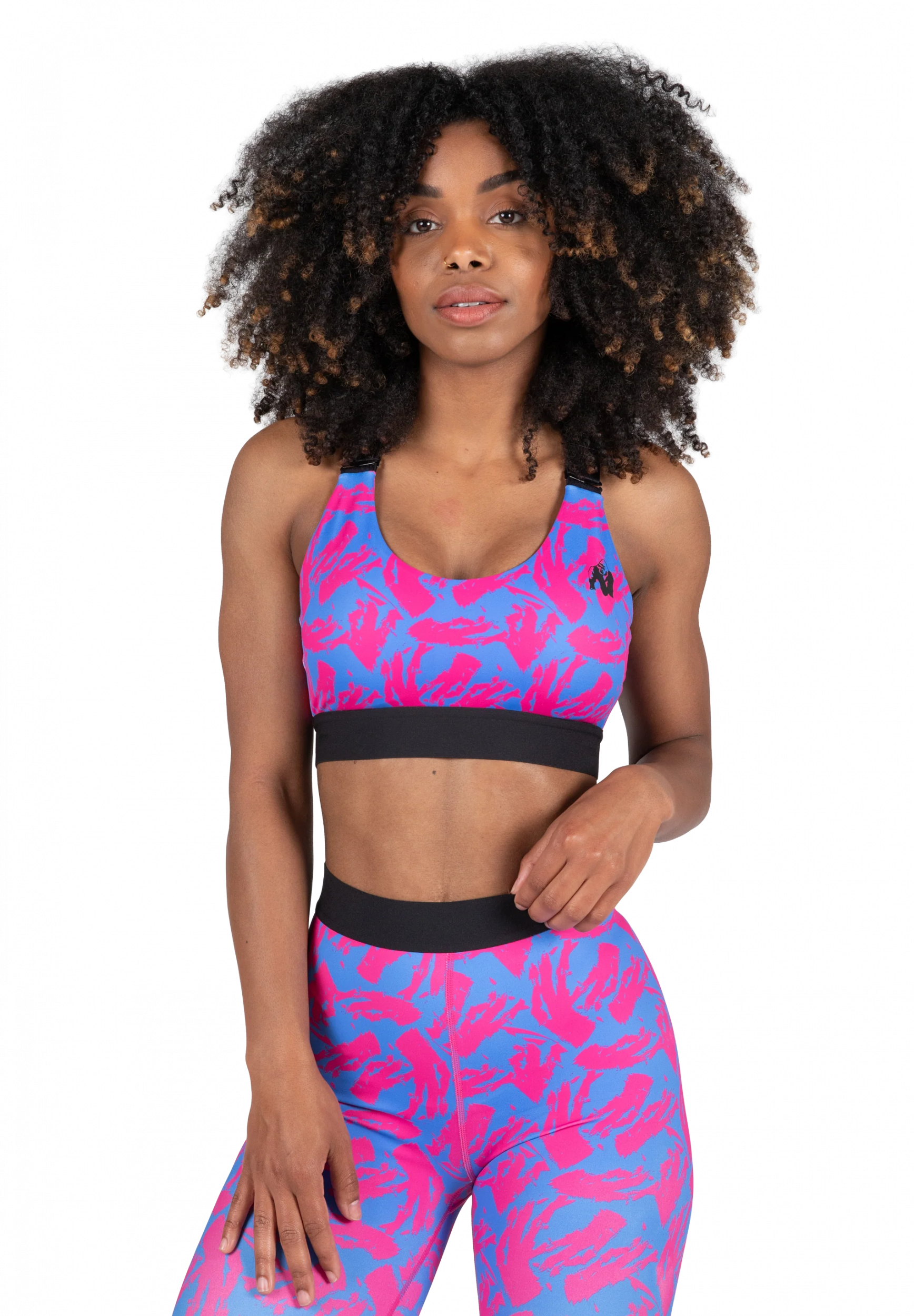Brassière Colby Gorilla Wear femme - Bleu/Rose