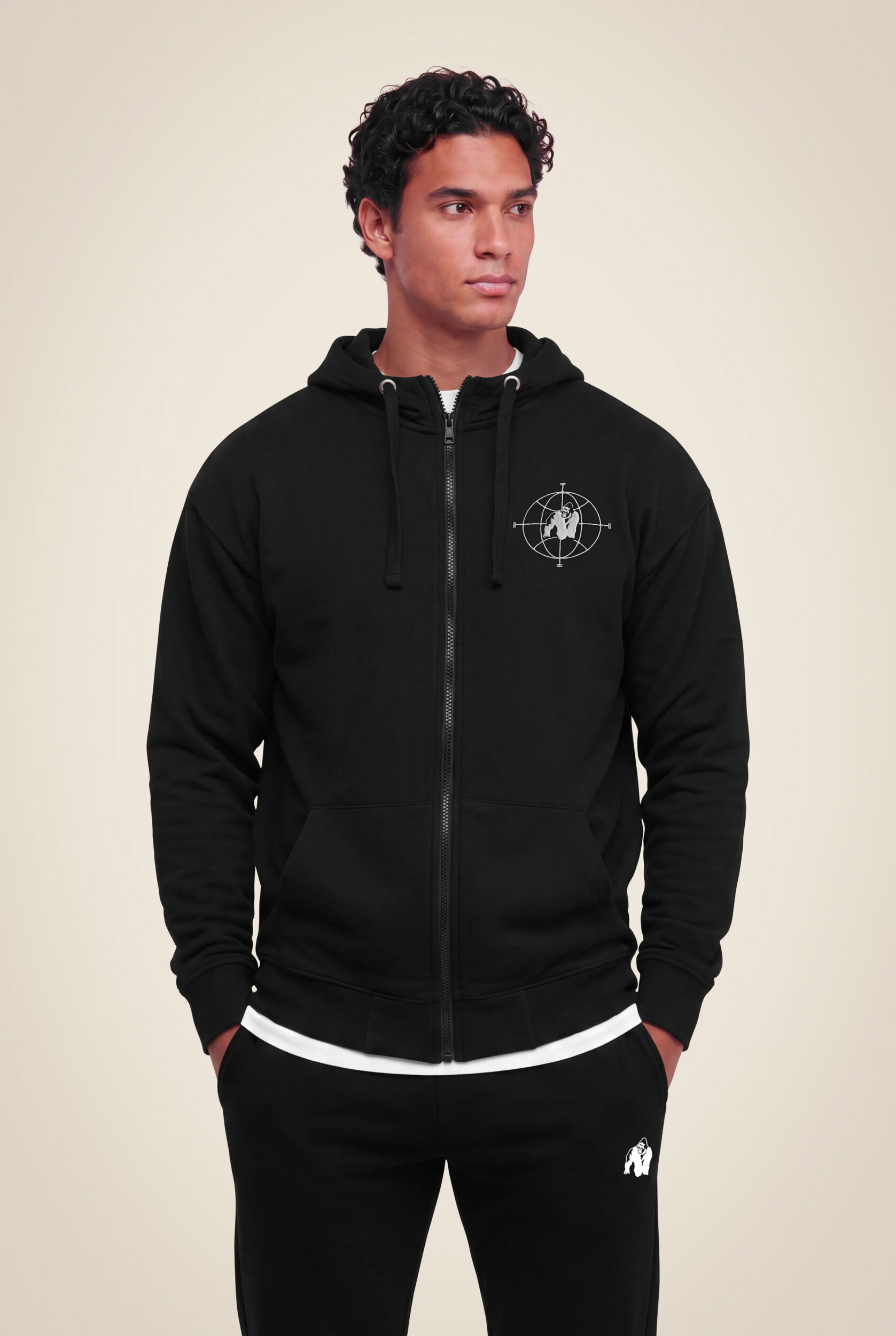 Sweat zippé Scofield Gorilla Wear homme - Noir 2