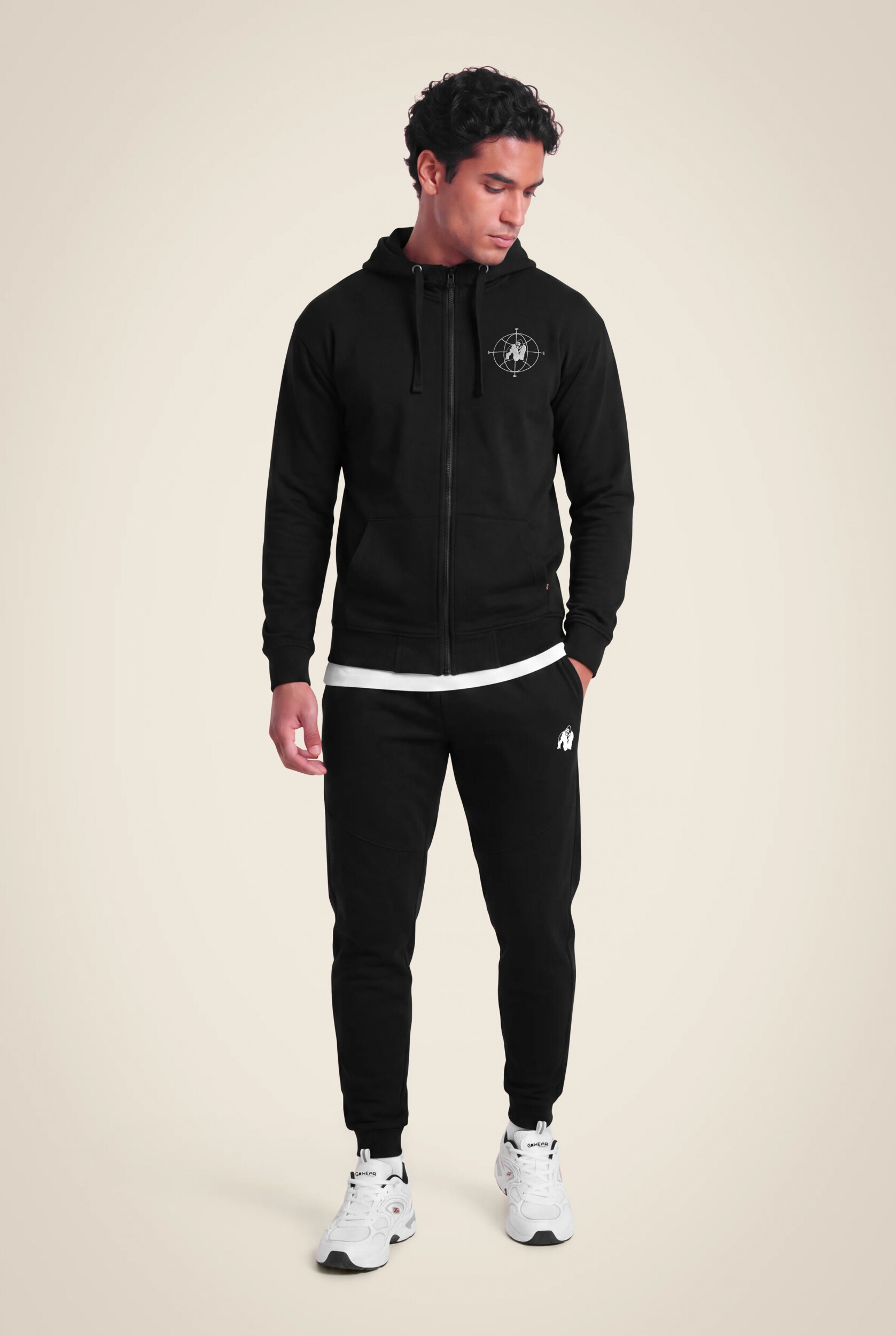 Sweat zippé Scofield Gorilla Wear homme - Noir 3