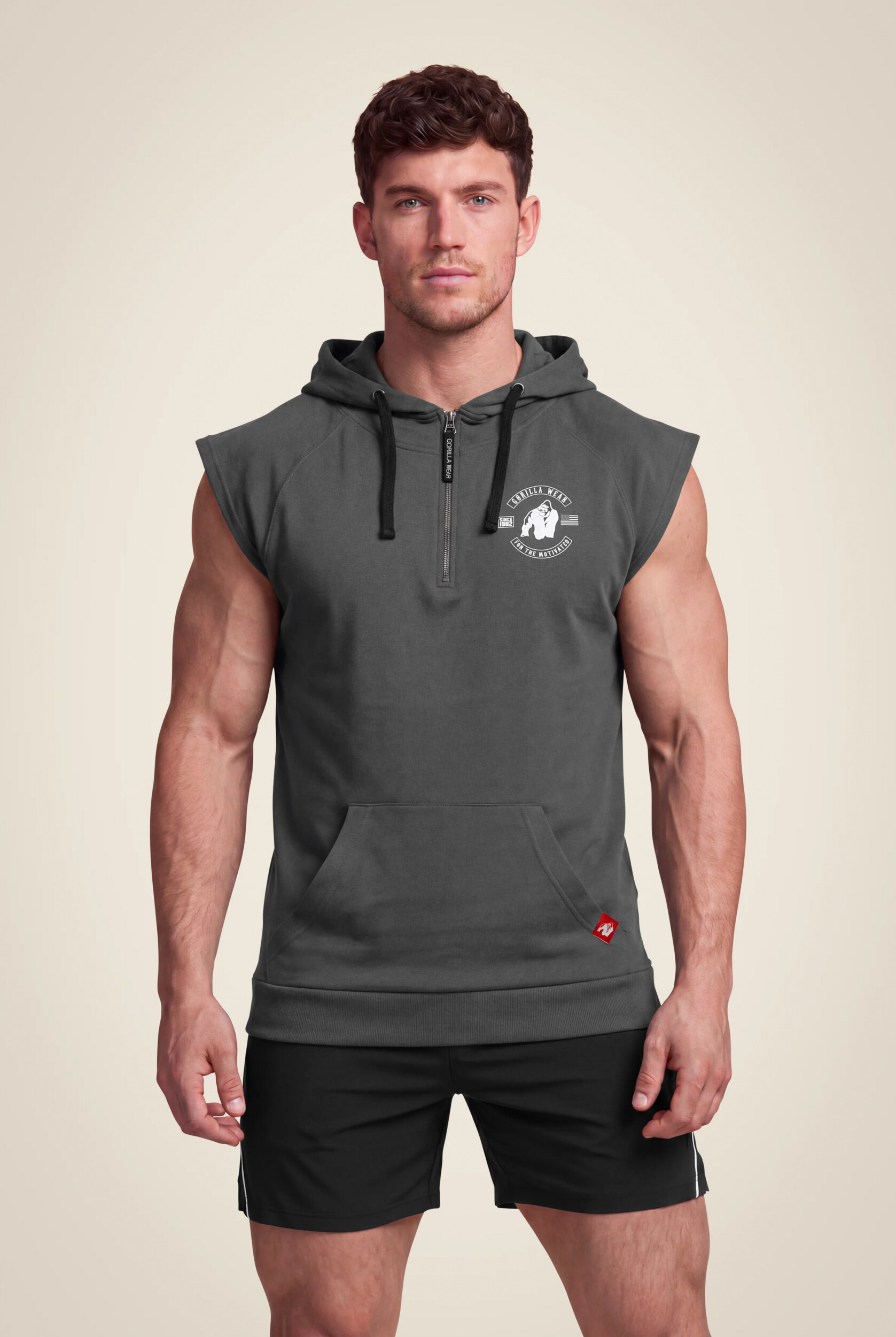 Sweat sans manches Huntley Gorilla Wear homme - Gris foncé