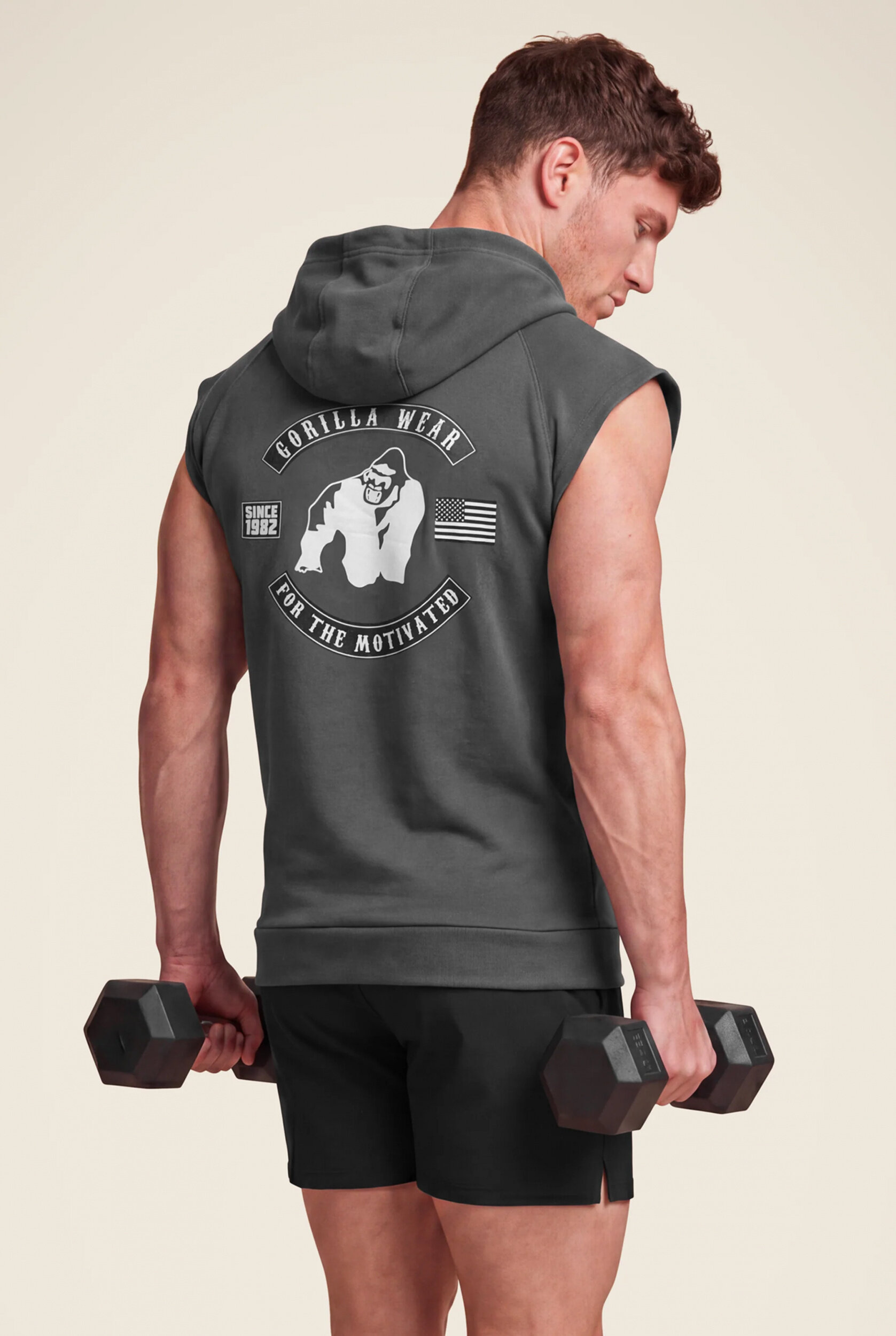 Sweat sans manches Huntley Gorilla Wear homme - Gris foncé 2