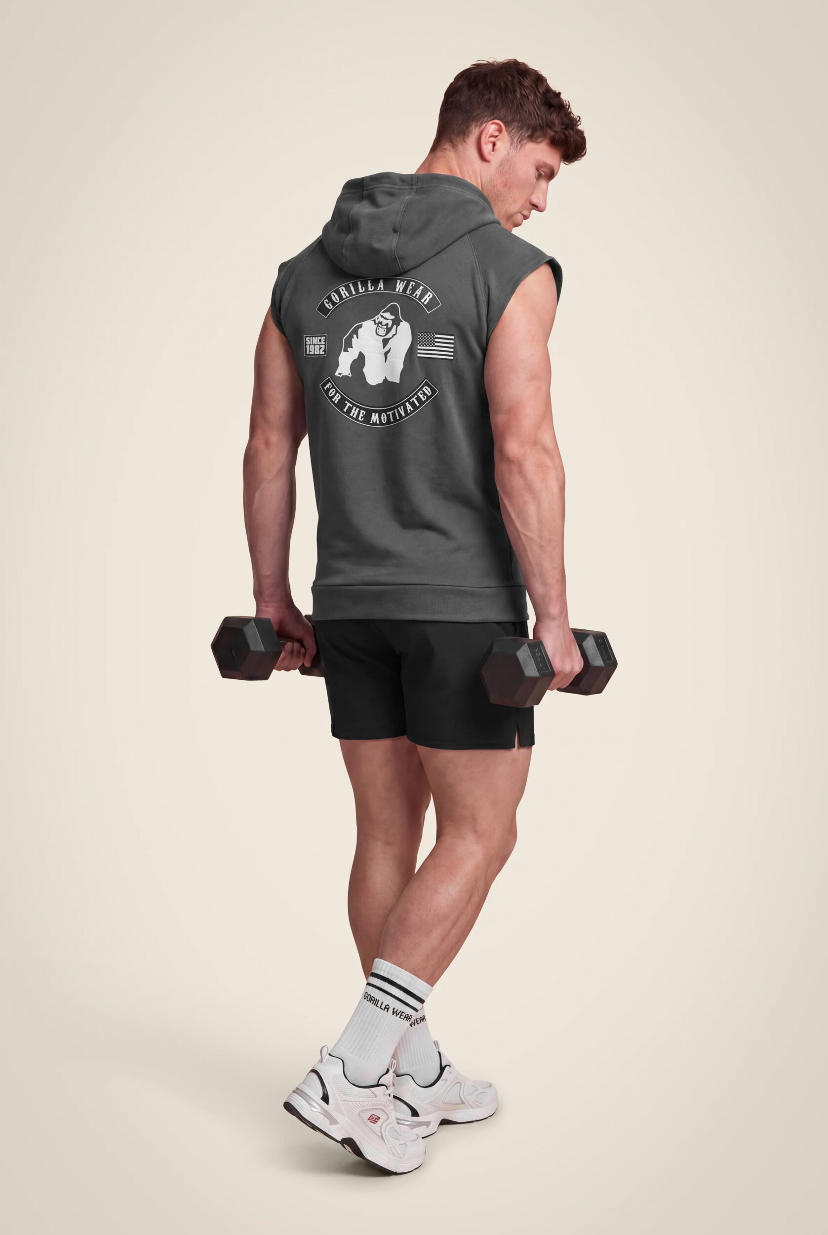 Sweat sans manches Huntley Gorilla Wear homme - Gris foncé 3