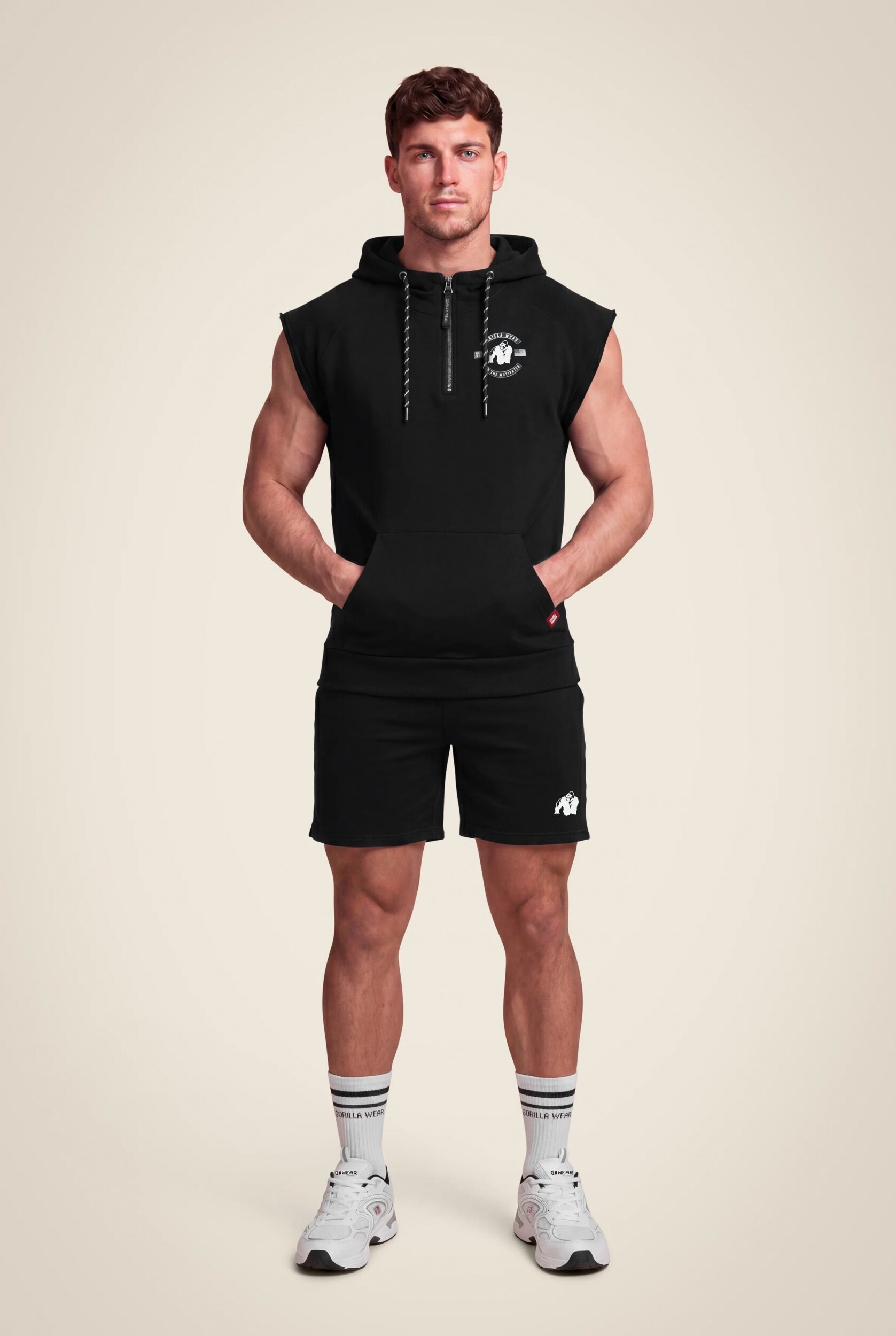 Sweat sans manches Huntley Gorilla Wear homme - Noir 3