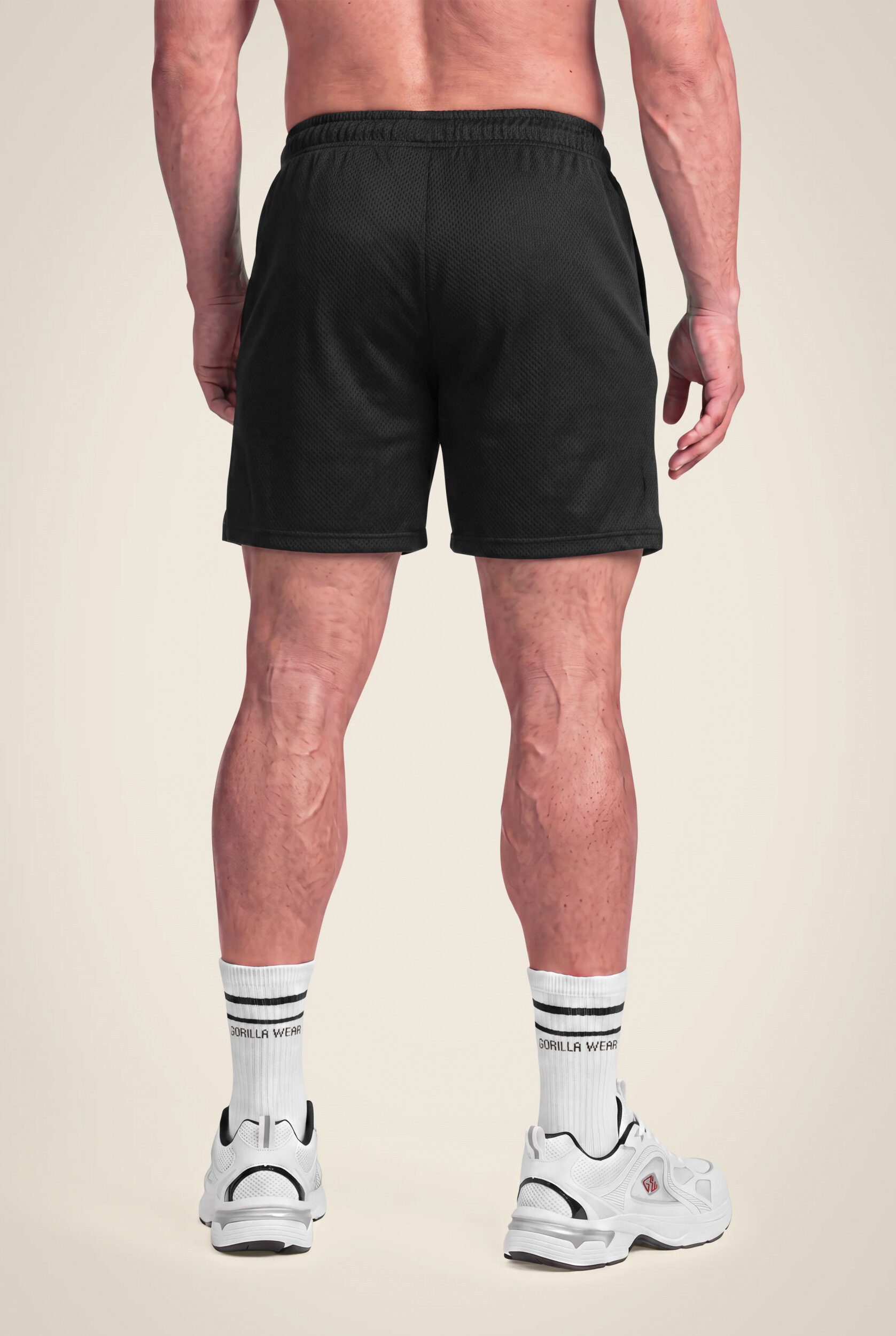 Short mesh Miles Gorilla Wear homme - Noir 2