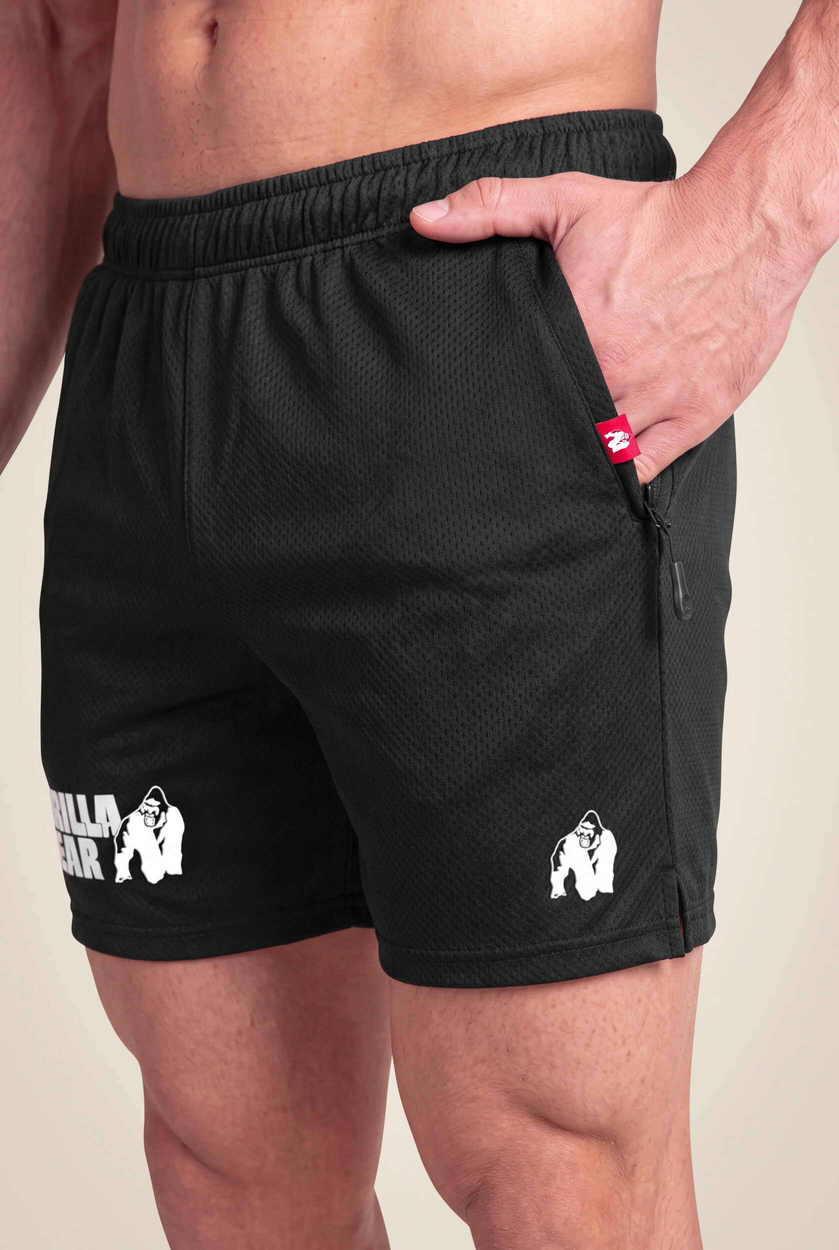 Short mesh Miles Gorilla Wear homme - Noir 4