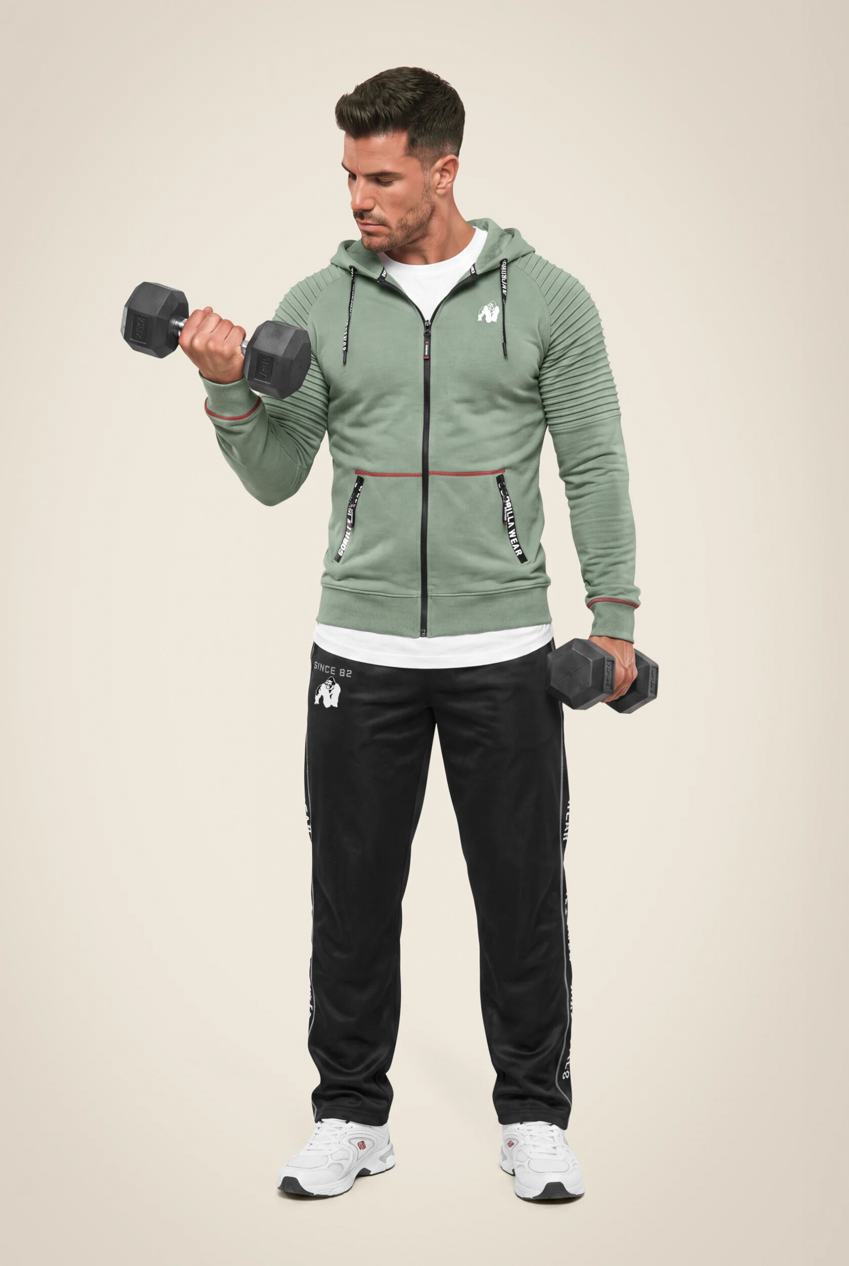 Sweat zippé Georgia Gorilla Wear homme - Vert 3
